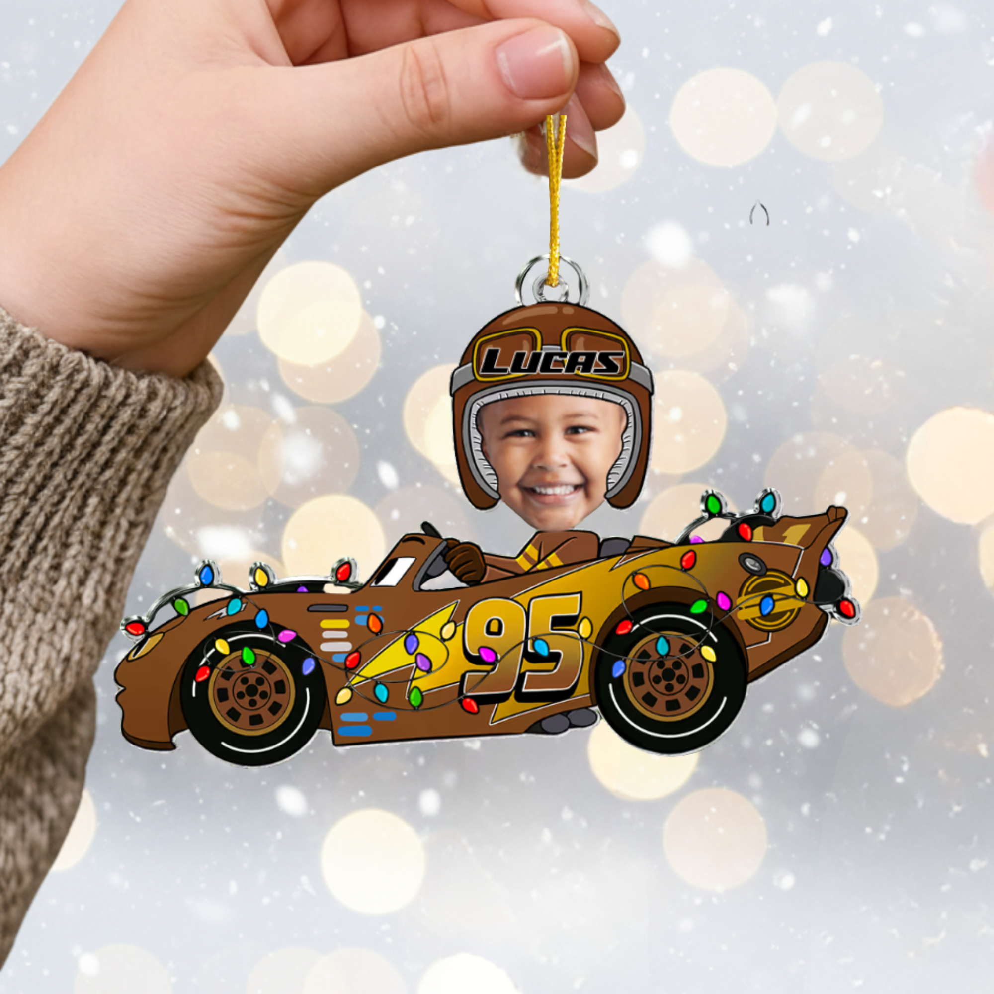 Baby & Kid Custom Photo Ornament - Personalized Acrylic Car Decoration