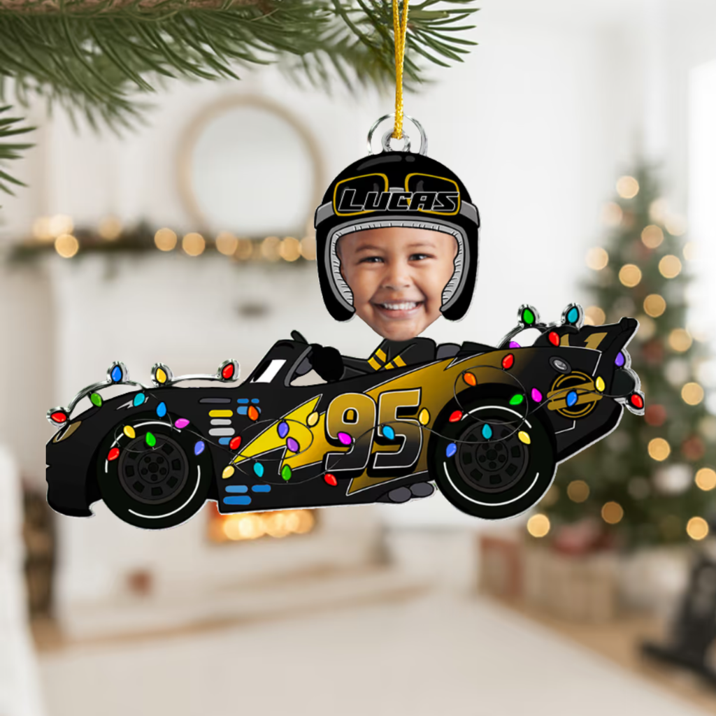Custom Baby Face Ornament – Personalized Acrylic Photo Keepsake Gift for Baby or Family