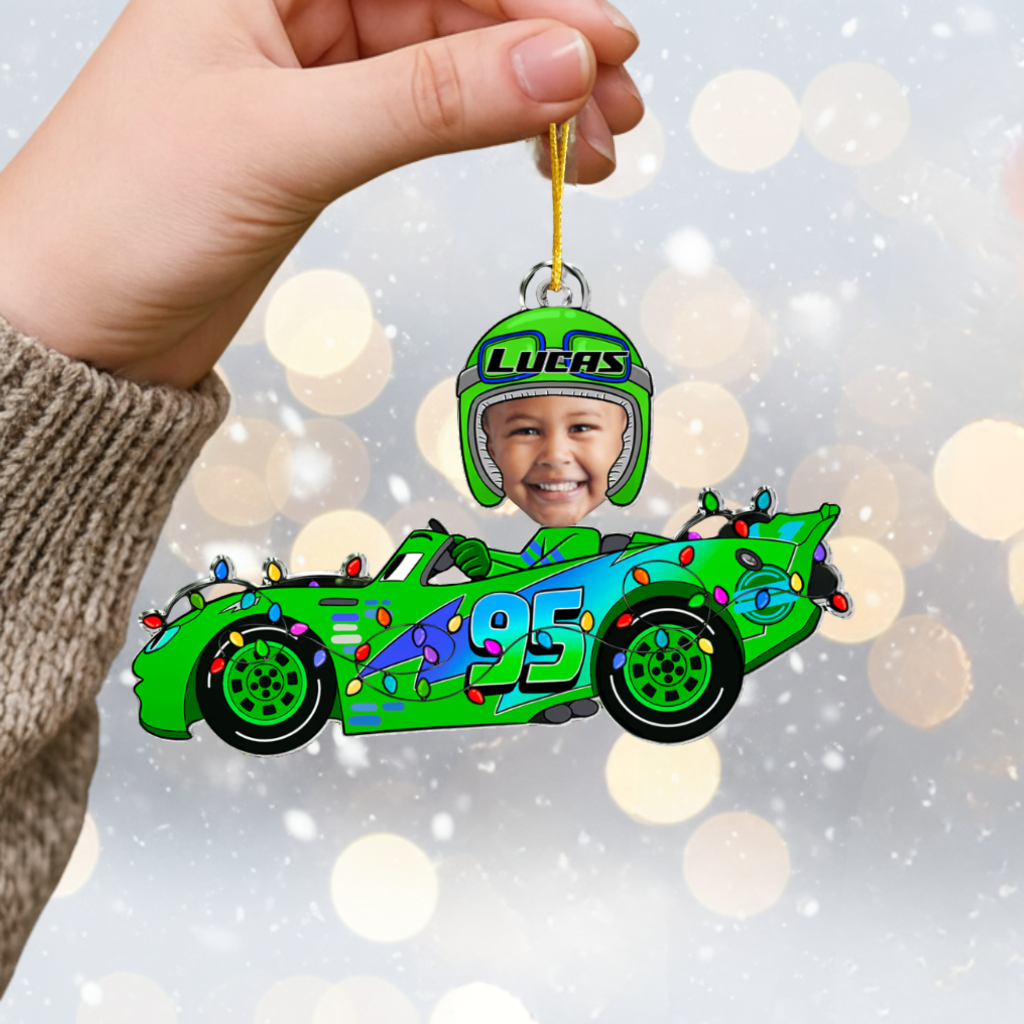Personalized Baby Photo Ornament - Custom Acrylic Keepsake for Kids