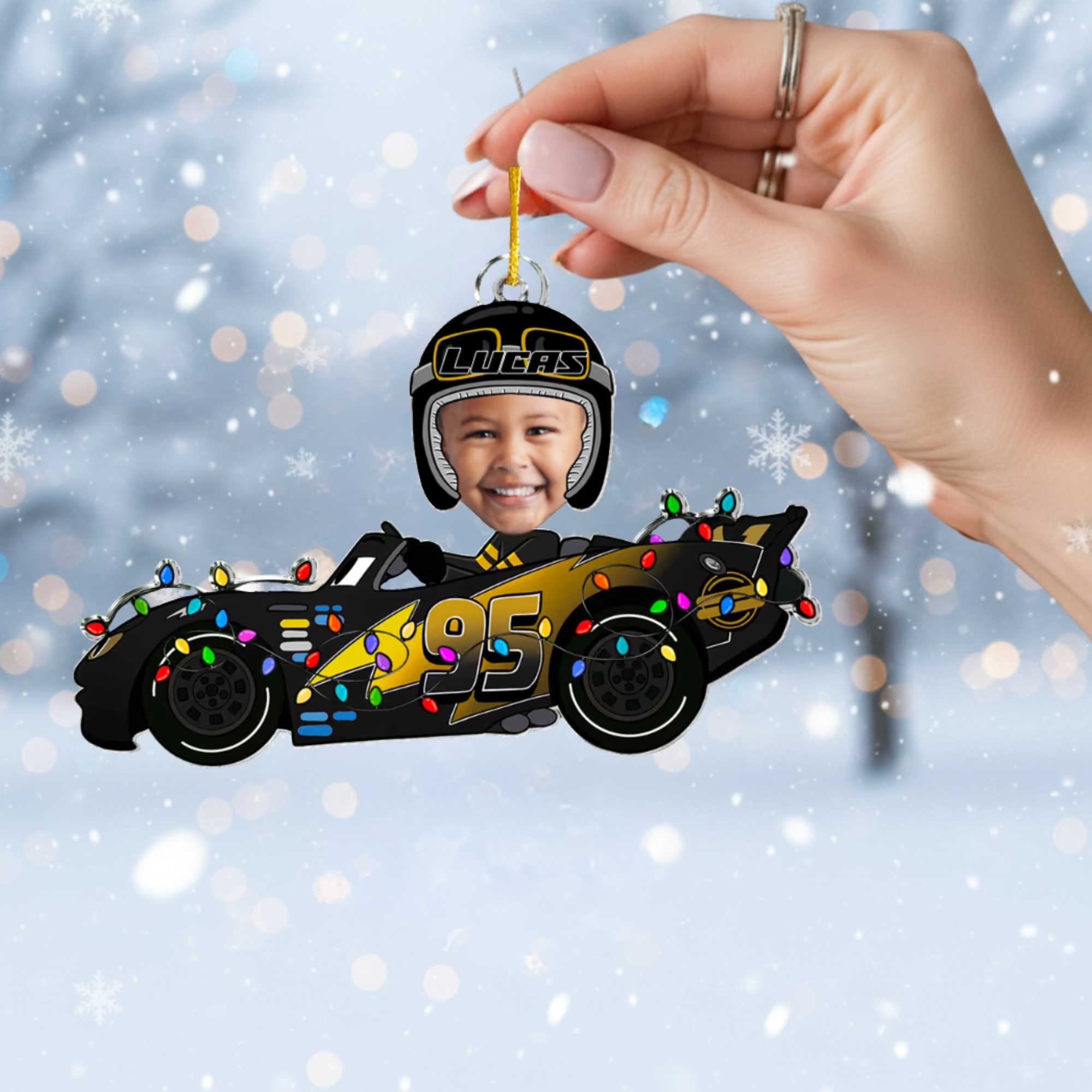 Custom Baby Face Ornament – Personalized Acrylic Photo Keepsake Gift for Baby or Family
