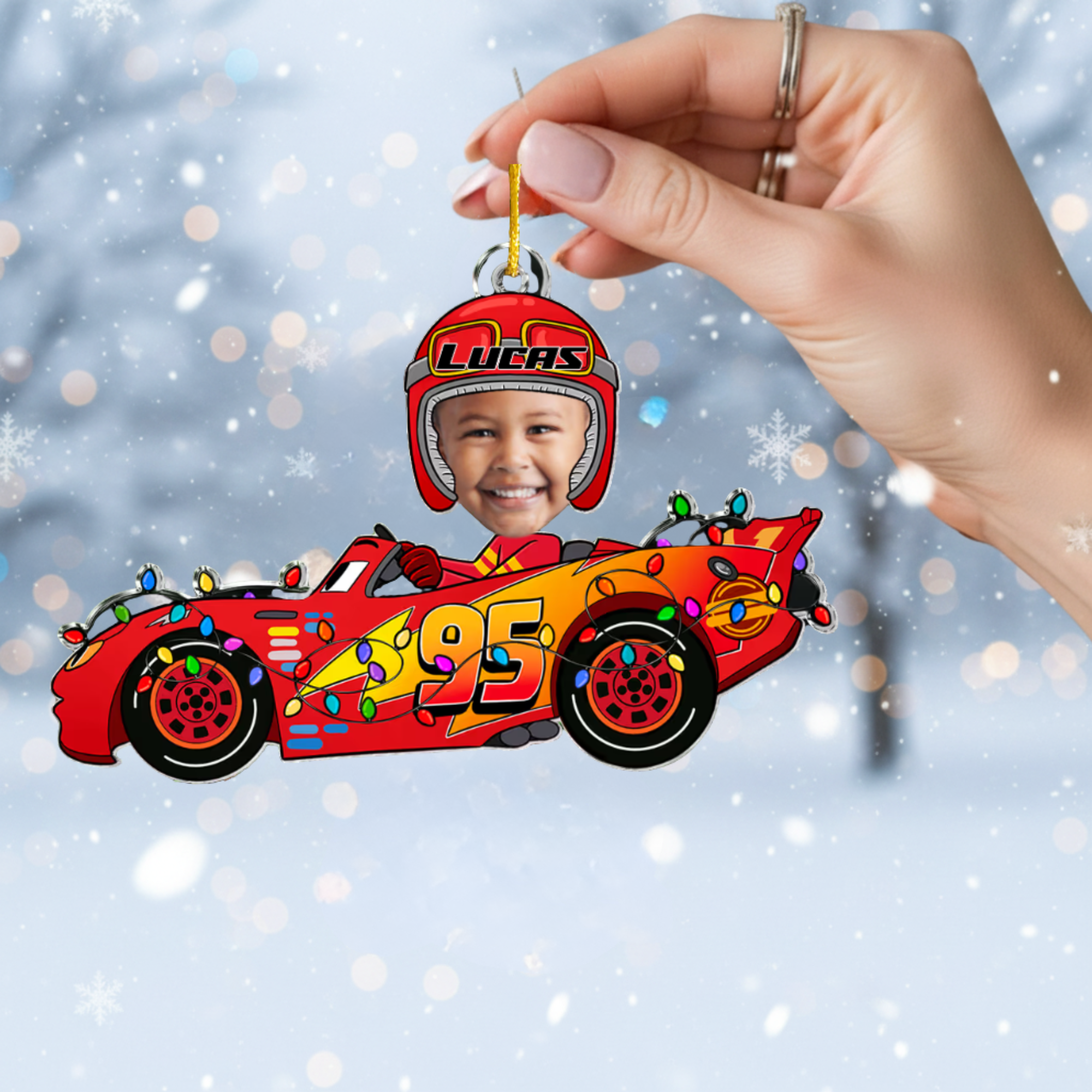 Personalized Kid Photo Ornament - Custom Acrylic Baby Keepsake Gift