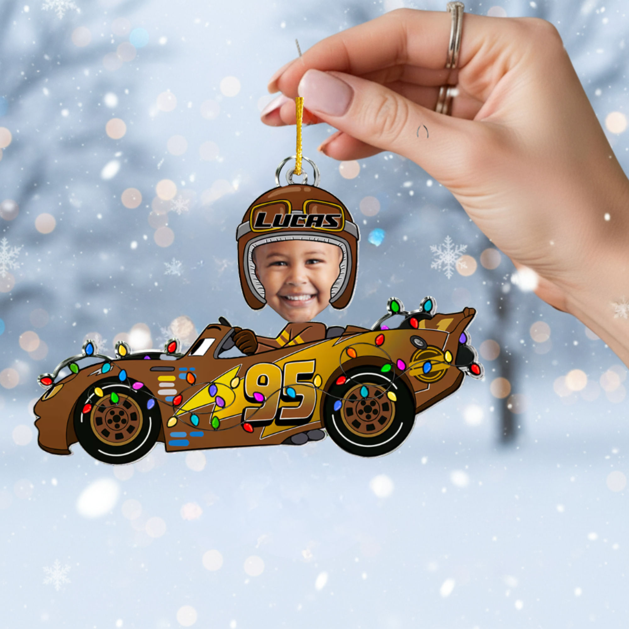 Baby & Kid Custom Photo Ornament - Personalized Acrylic Car Decoration