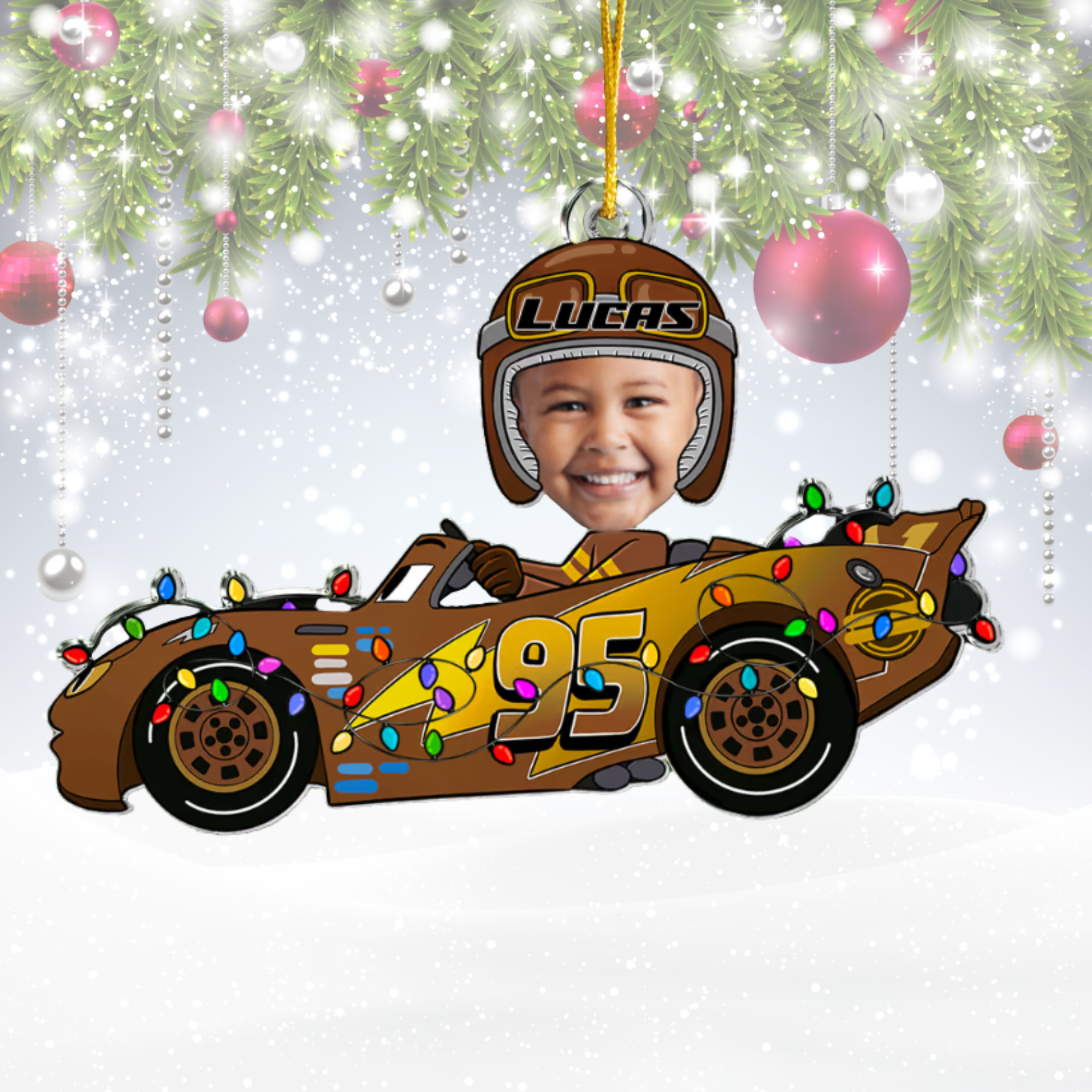 Baby & Kid Custom Photo Ornament - Personalized Acrylic Car Decoration