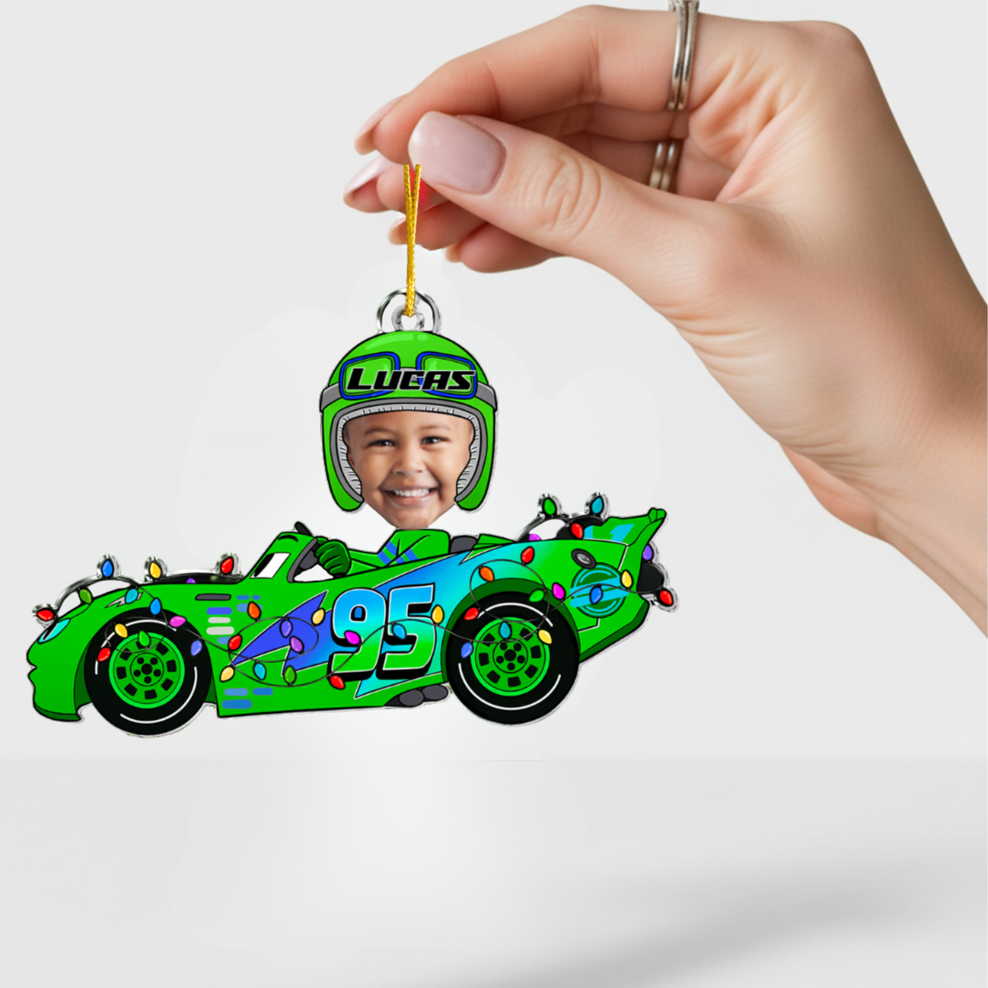 Personalized Baby Photo Ornament - Custom Acrylic Keepsake for Kids