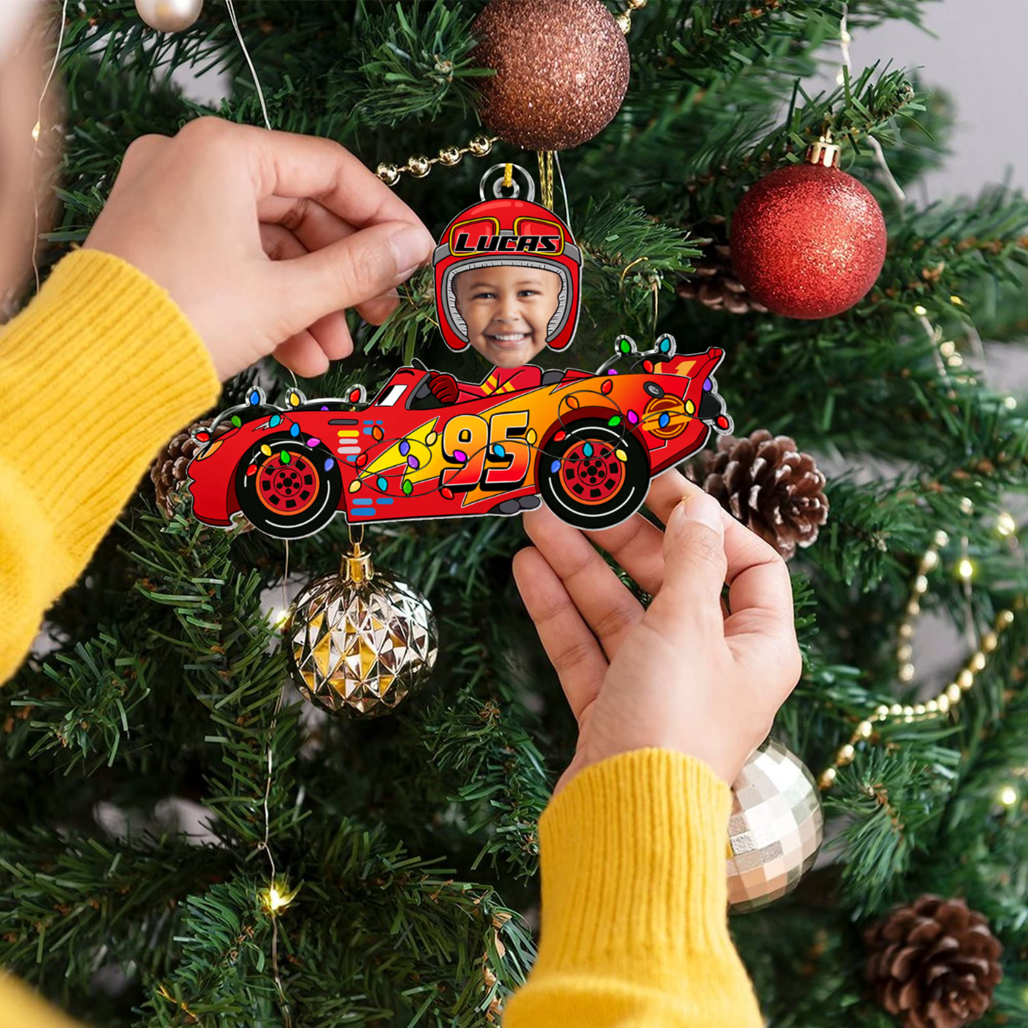Personalized Kid Photo Ornament - Custom Acrylic Baby Keepsake Gift