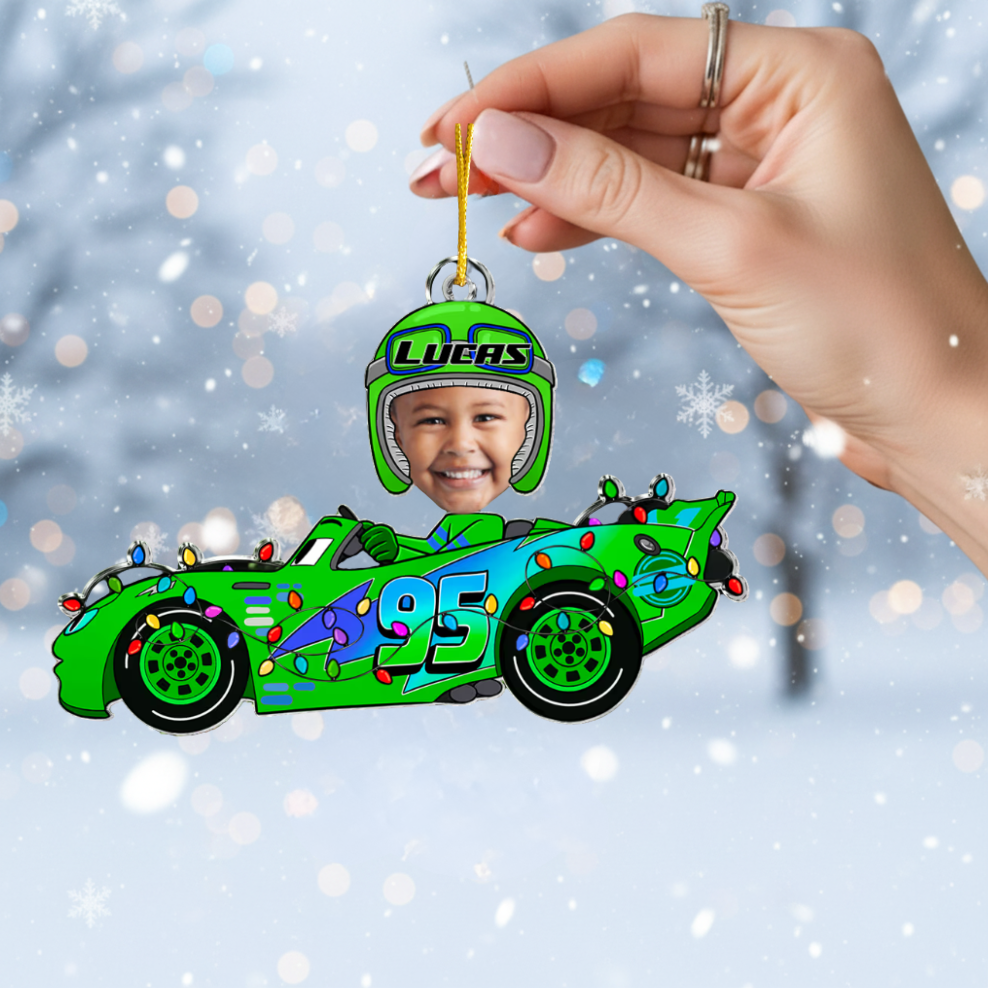 Personalized Baby Photo Ornament - Custom Acrylic Keepsake for Kids