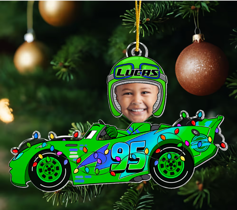 Personalized Baby Photo Ornament - Custom Acrylic Keepsake for Kids
