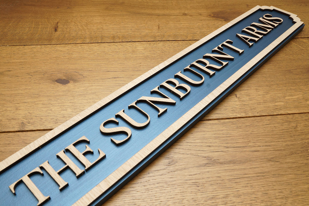 Personalised Street Sign - Custom Wooden Vintage Style