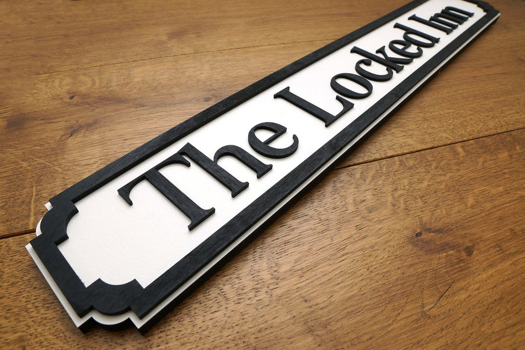 Personalised Street Sign - Custom Wooden Vintage Style