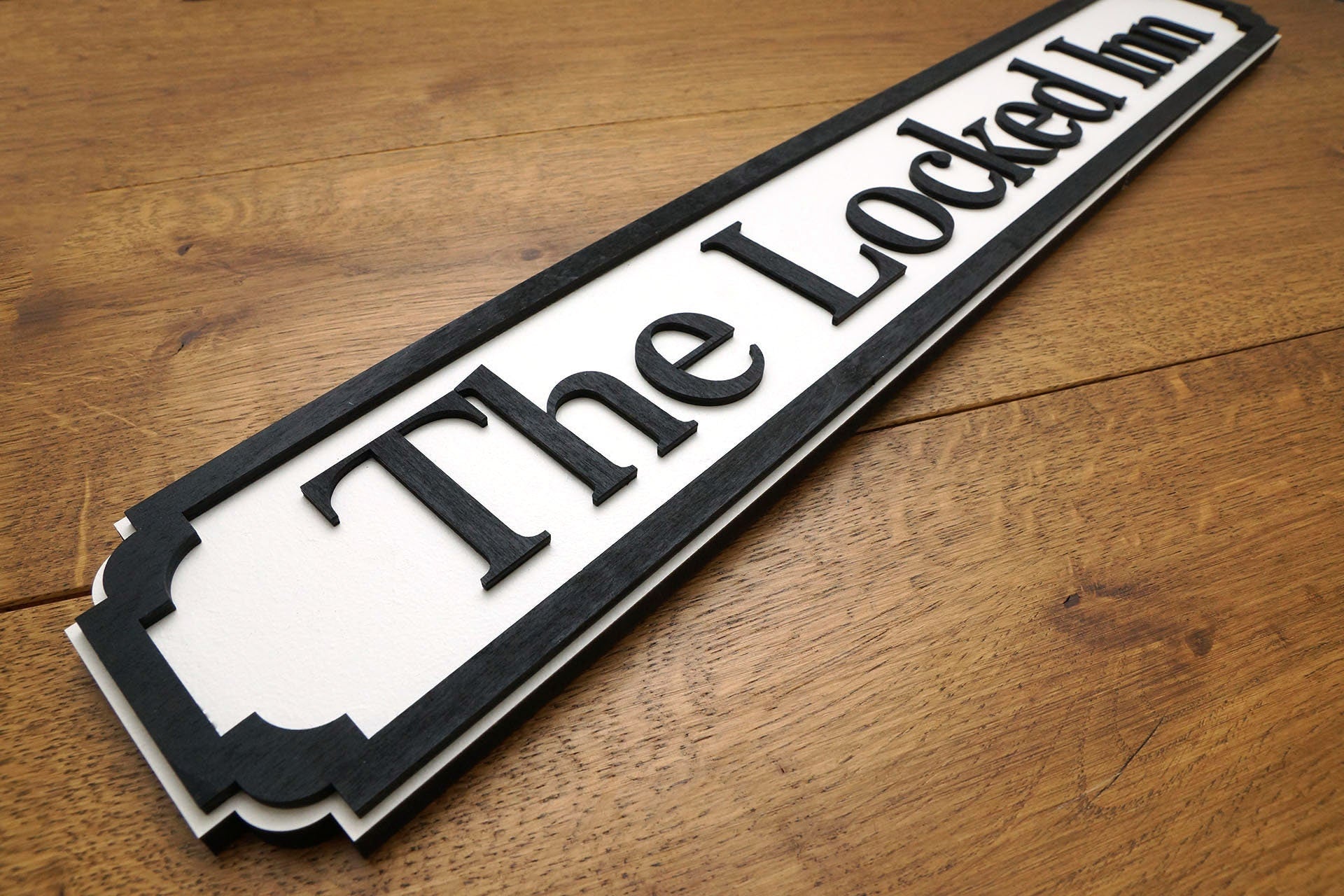 Personalised Street Sign - Custom Wooden Vintage Style