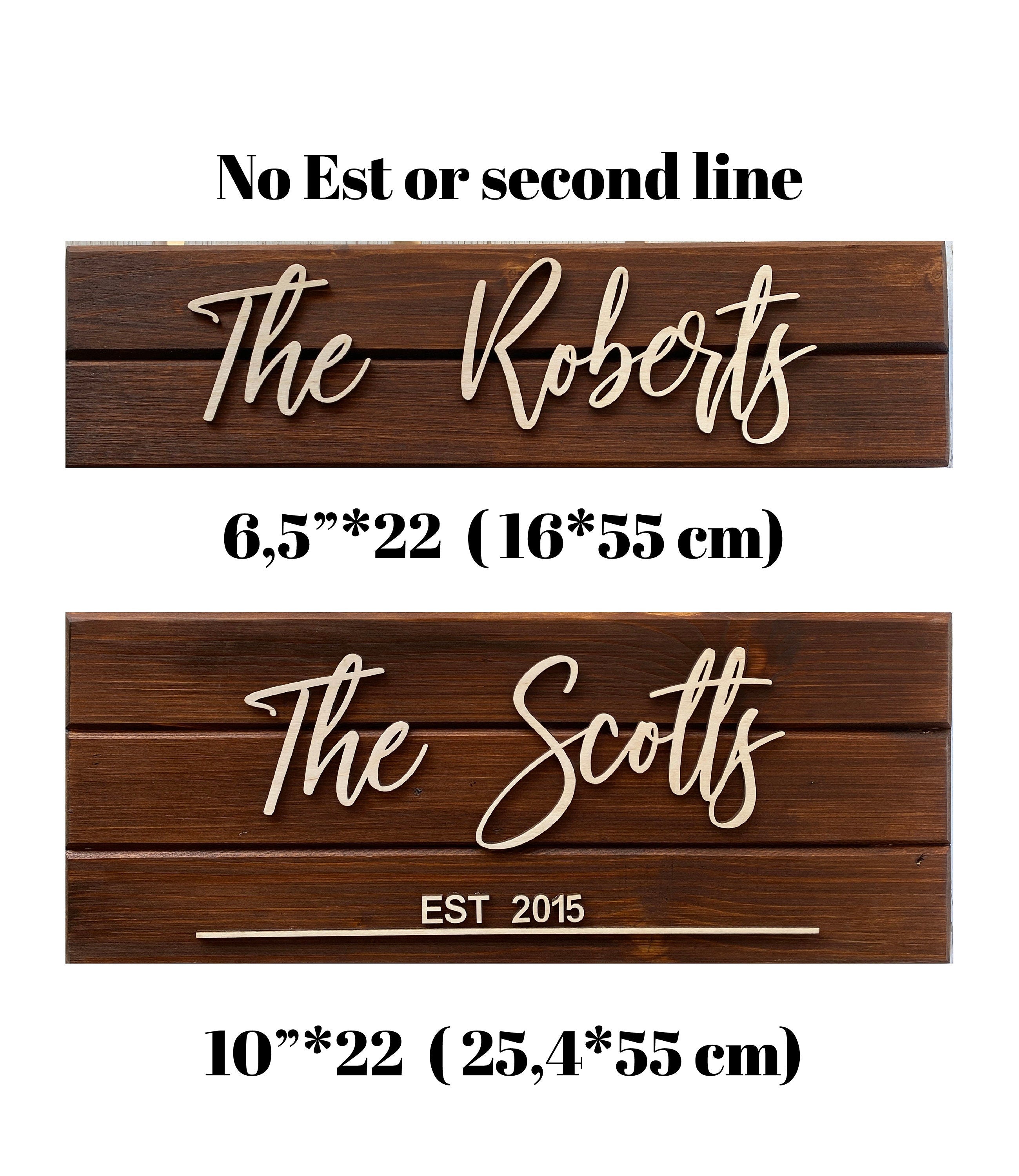 Personalized Rustic Outdoor Burned Wood Sign