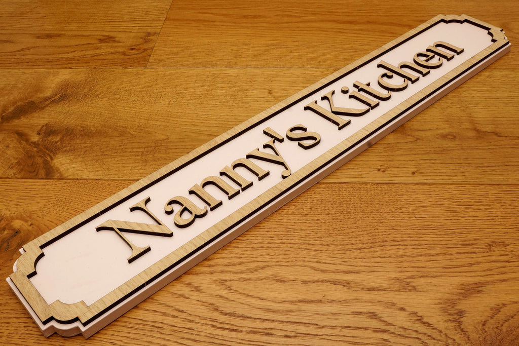 Personalised Street Sign - Custom Wooden Vintage Style
