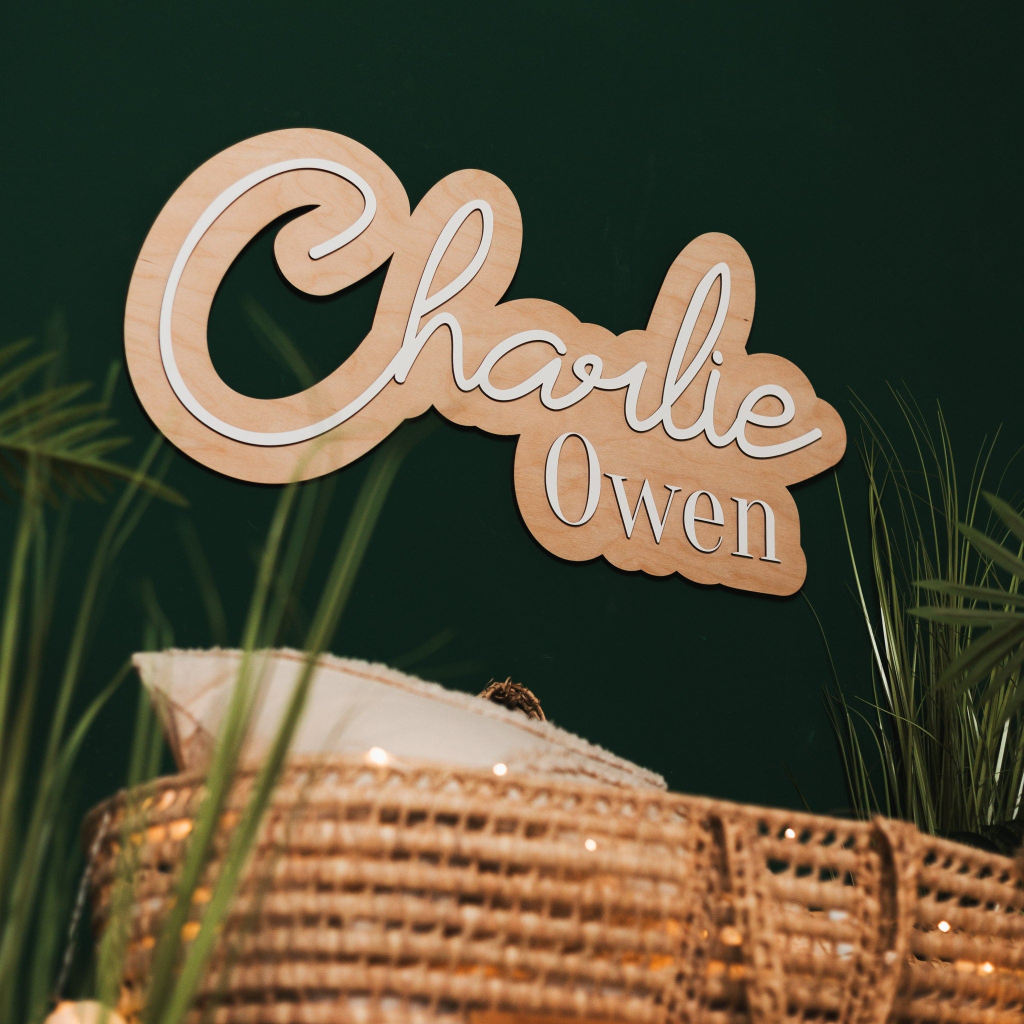 Colorful Name Signs - Wooden Nursery Name Sign