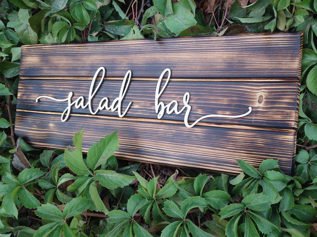 Personalized Rustic Outdoor Burned Wood Sign