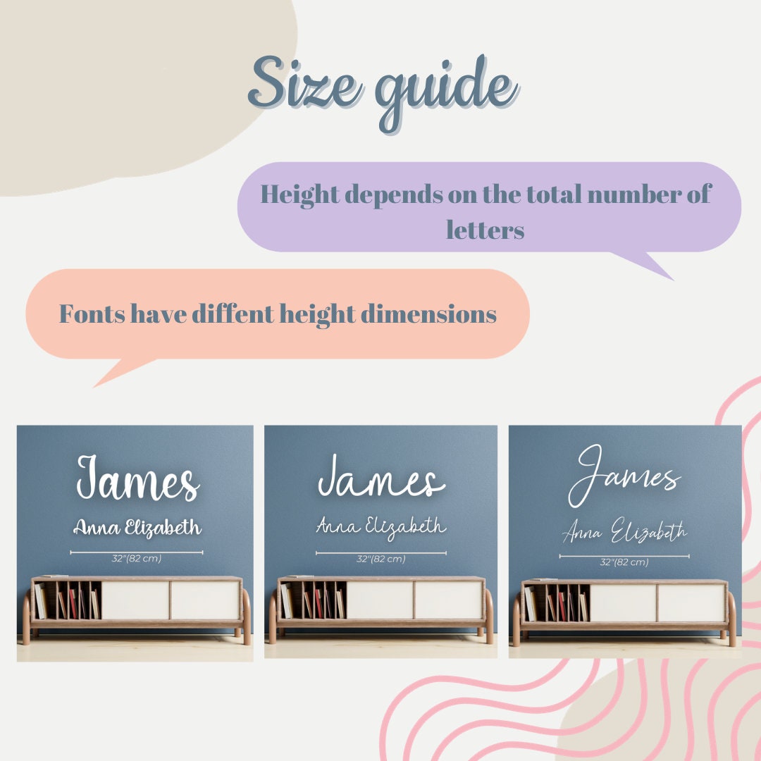 Personalized Laser Cut Names Sign for Nursery Baby Girl