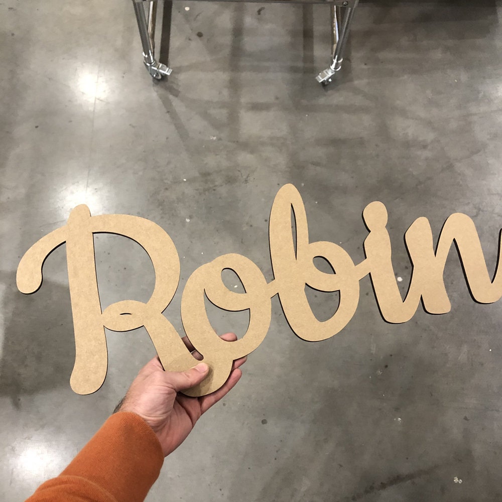 Personalized Laser Cut Names Sign for Nursery Baby Girl