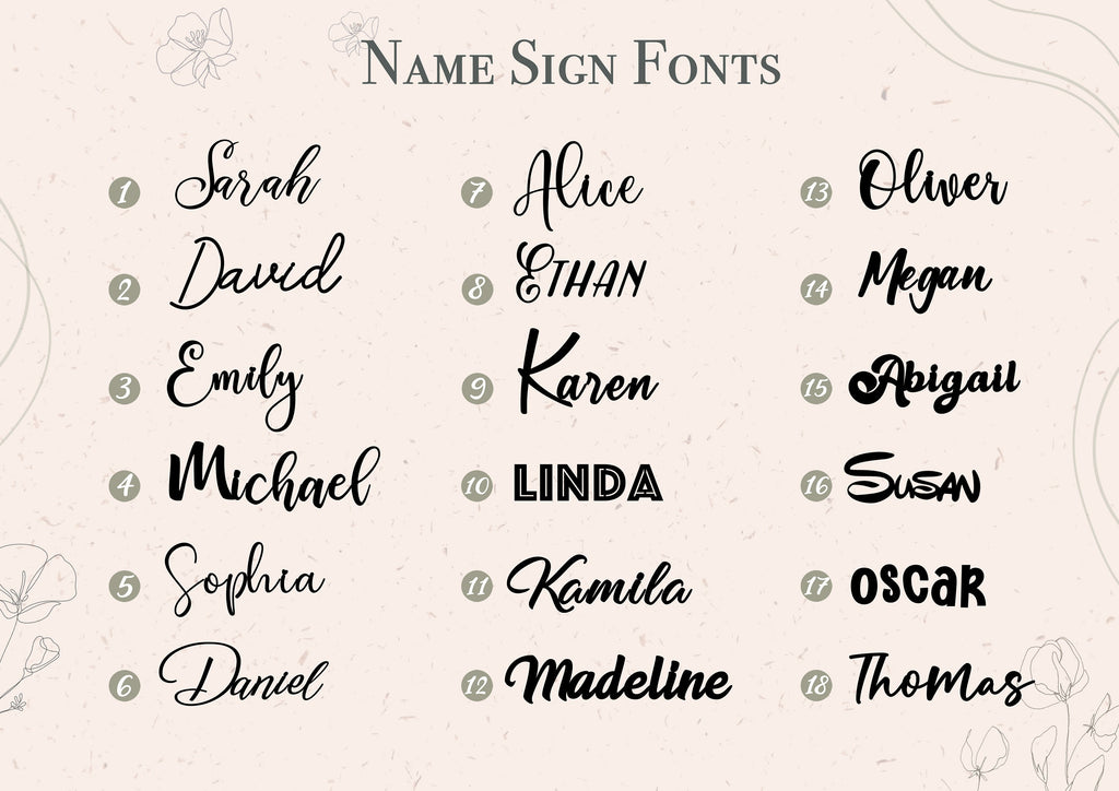 Family Name Sign - Last Name Sign Wedding Gift