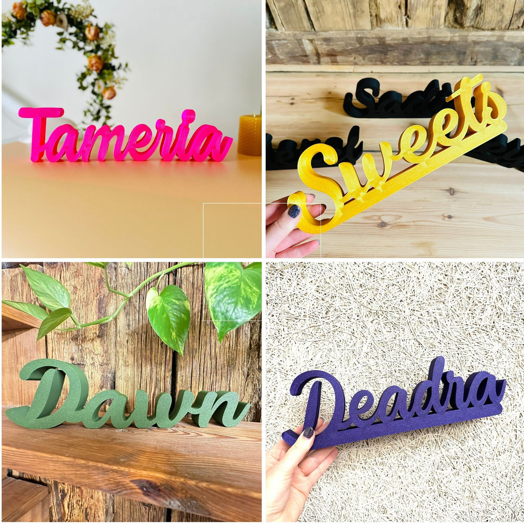 Custom baby name nursery shelf sign for kids