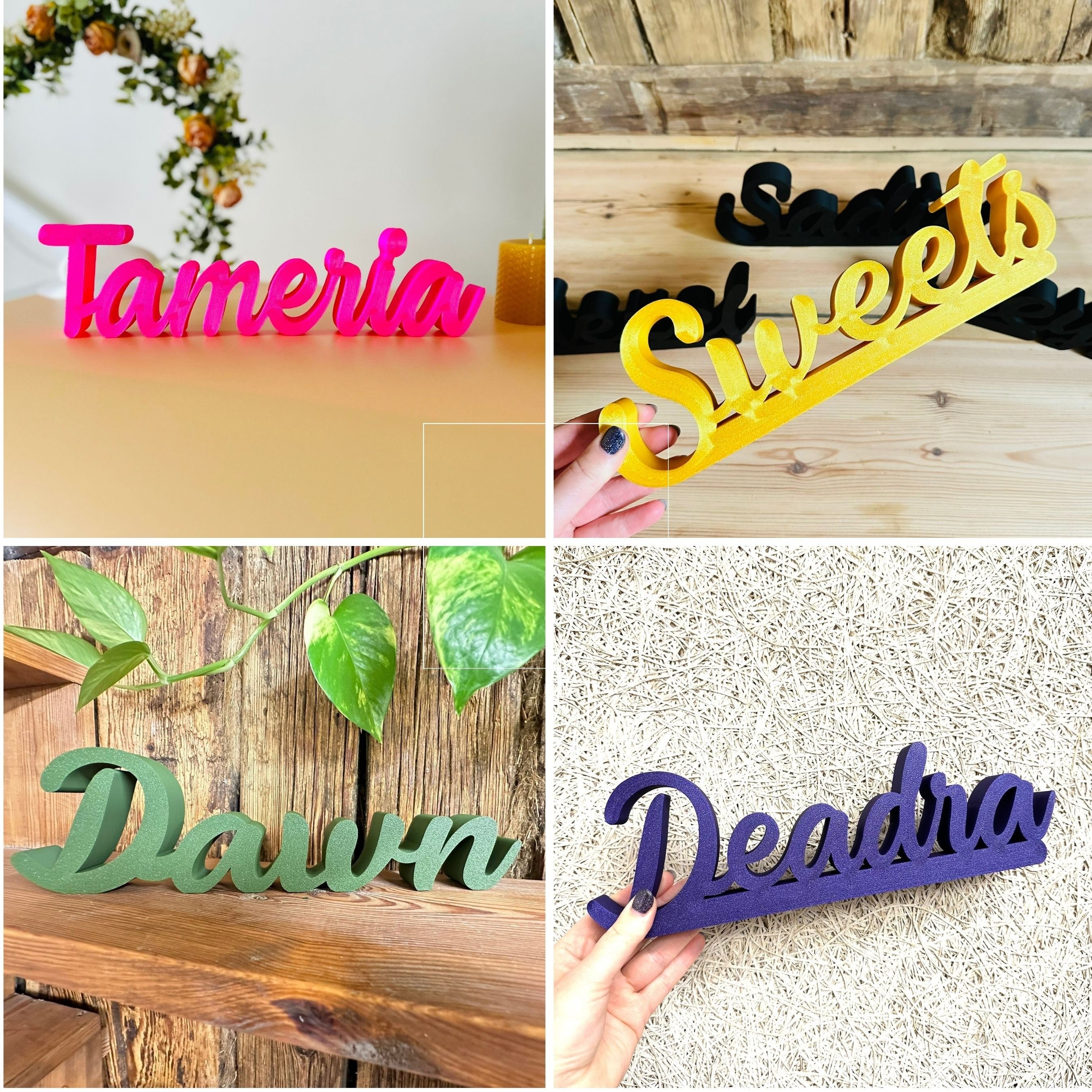 Custom baby name nursery shelf sign for kids