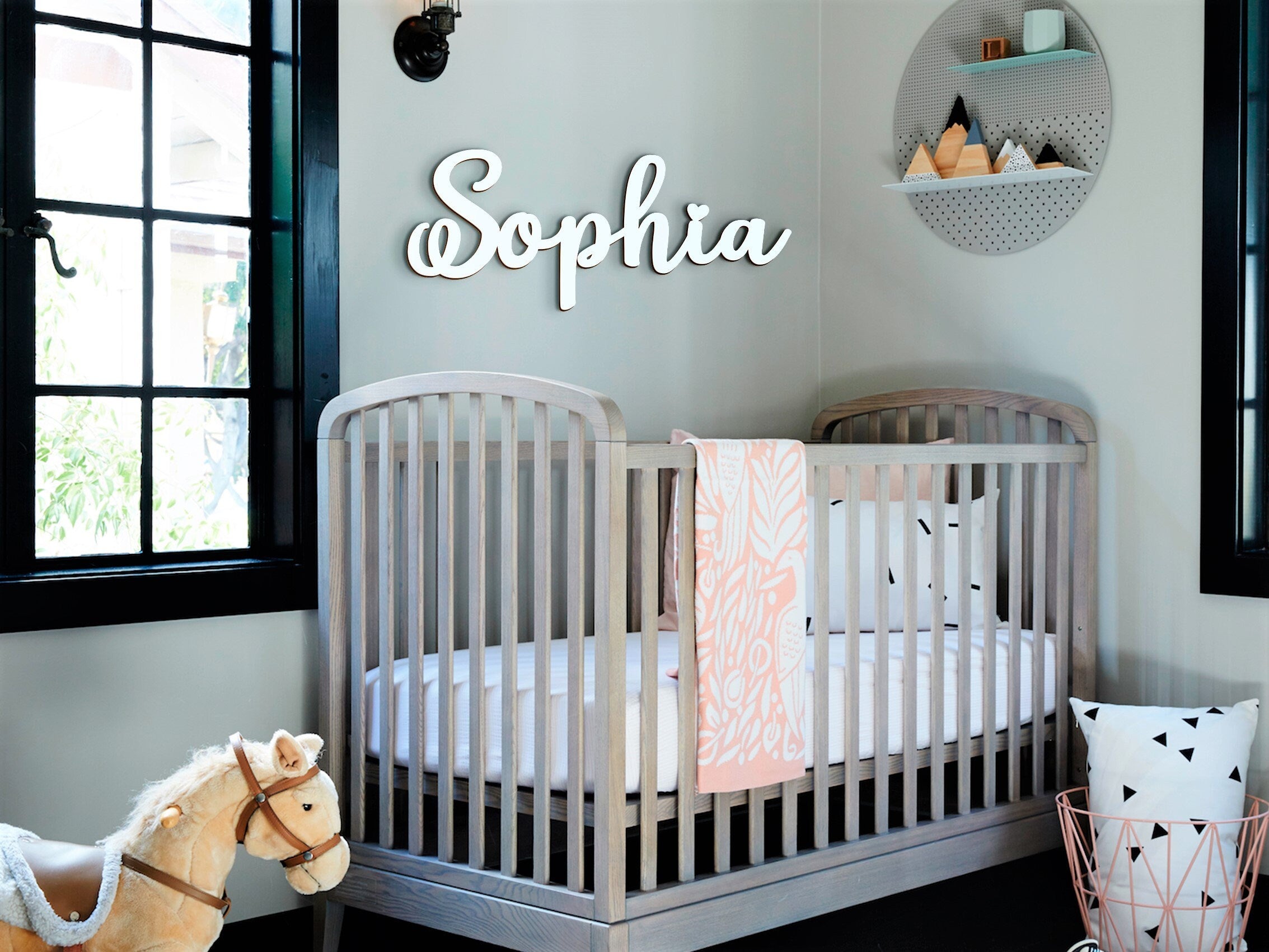 Personalized Wooden Name Sign for Nursery