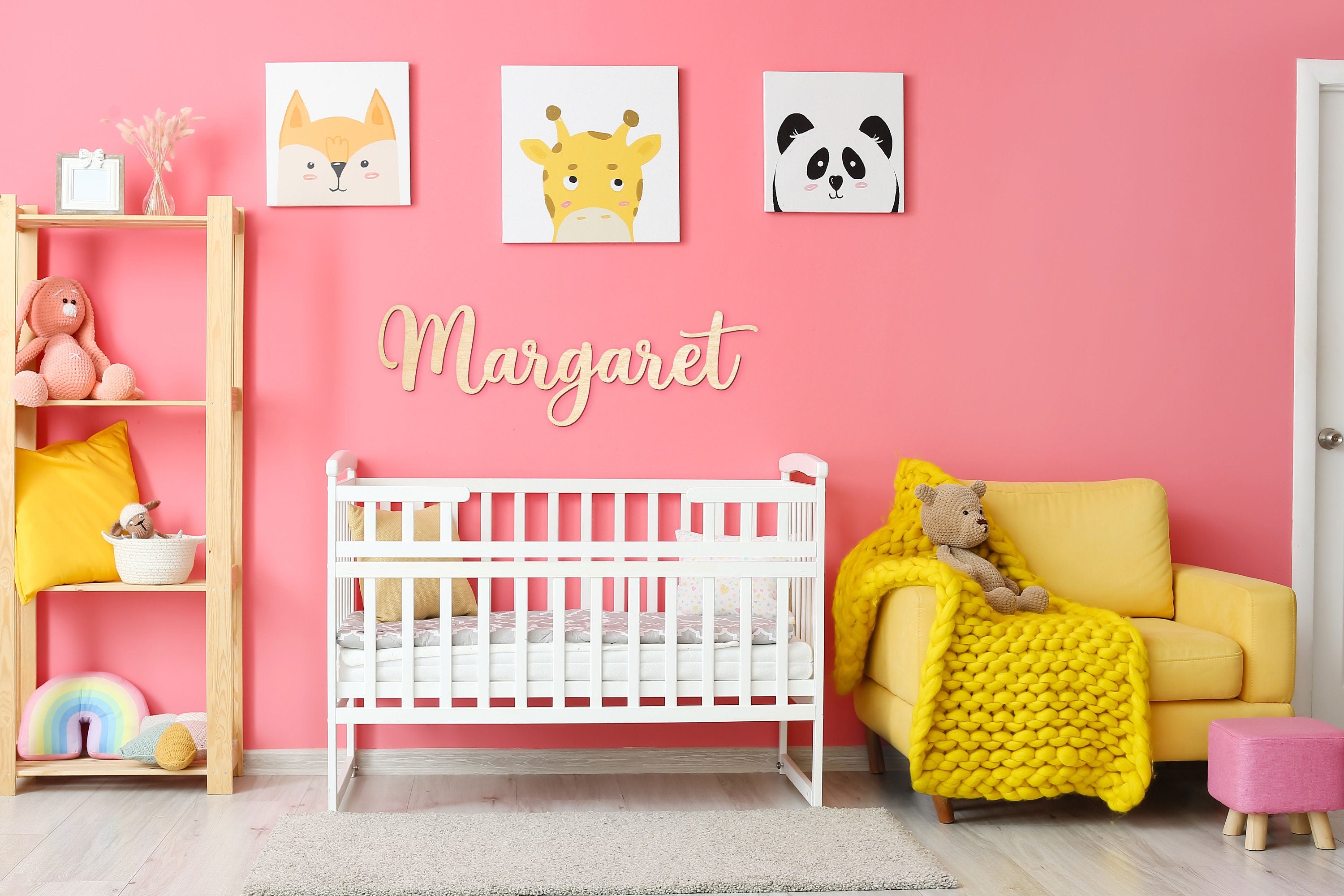 Custom Nursery Decor Name Wall Decor