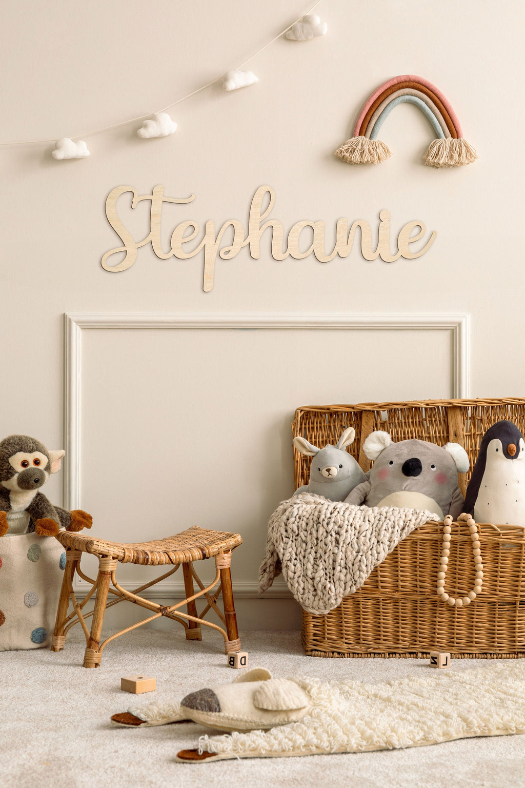 Custom Nursery Decor Name Wall Decor