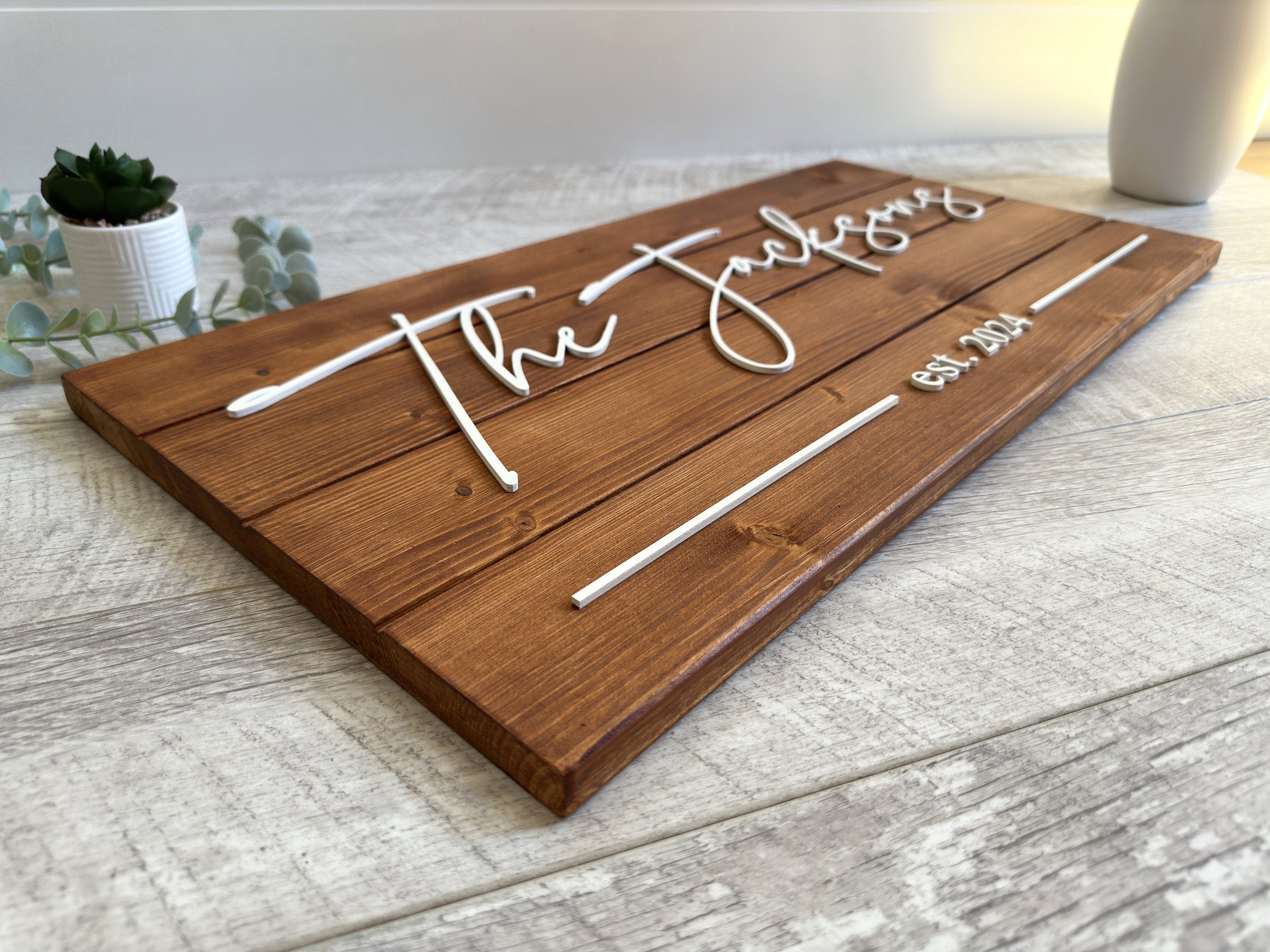 Personalized Family Name Sign - Home Wall Decor