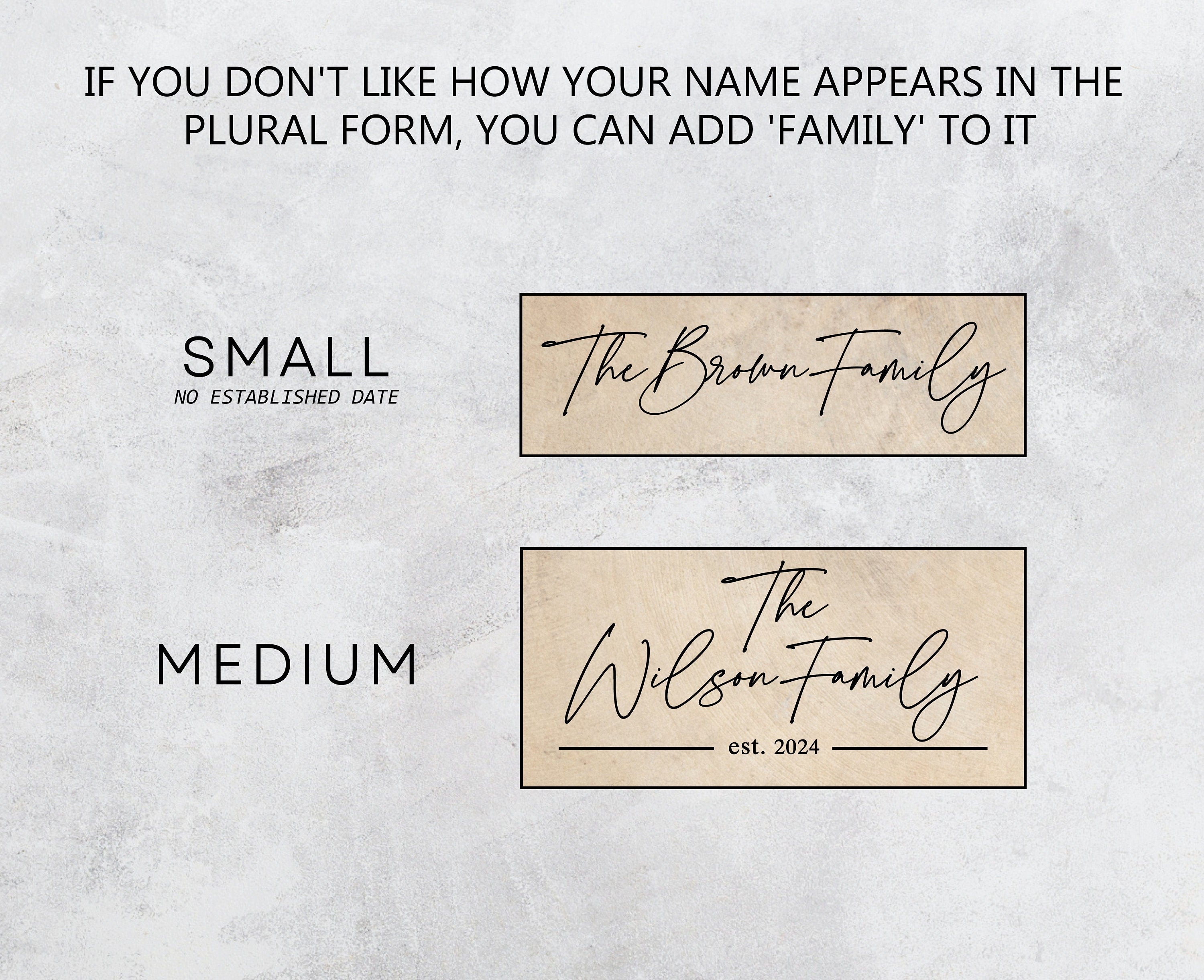 Personalized Family Name Sign - Home Wall Decor