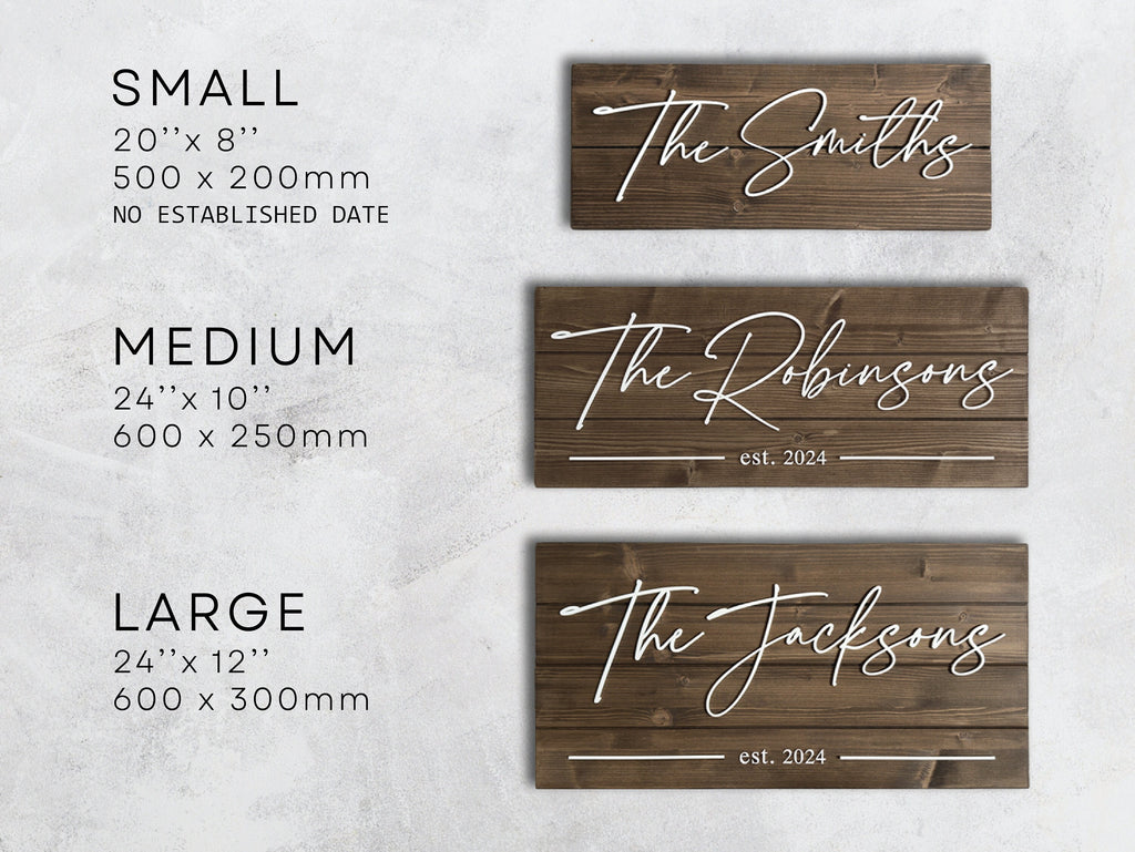 Personalized Family Name Sign - Home Wall Decor