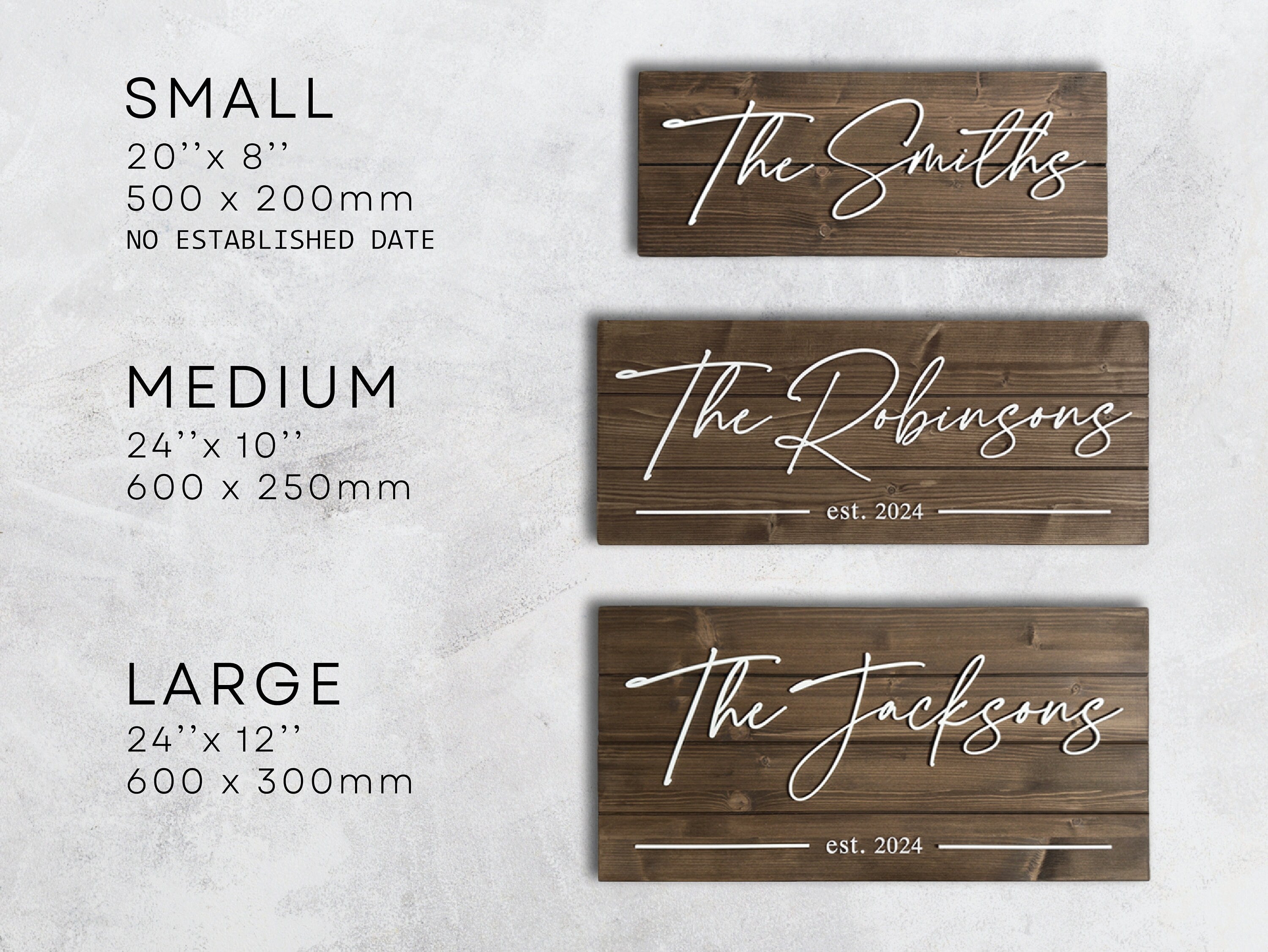 Personalized Family Name Sign - Home Wall Decor
