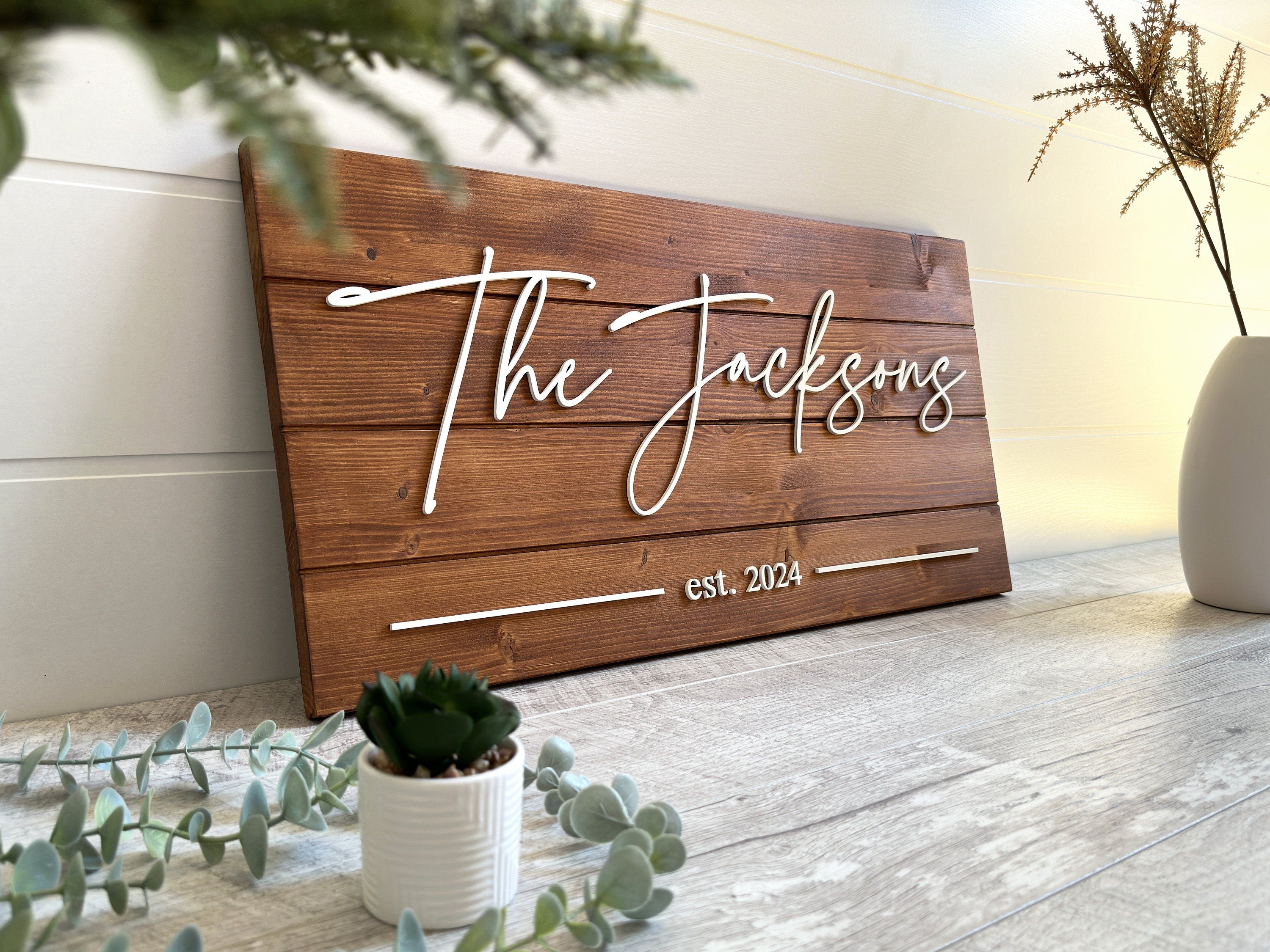 Personalized Family Name Sign - Home Wall Decor