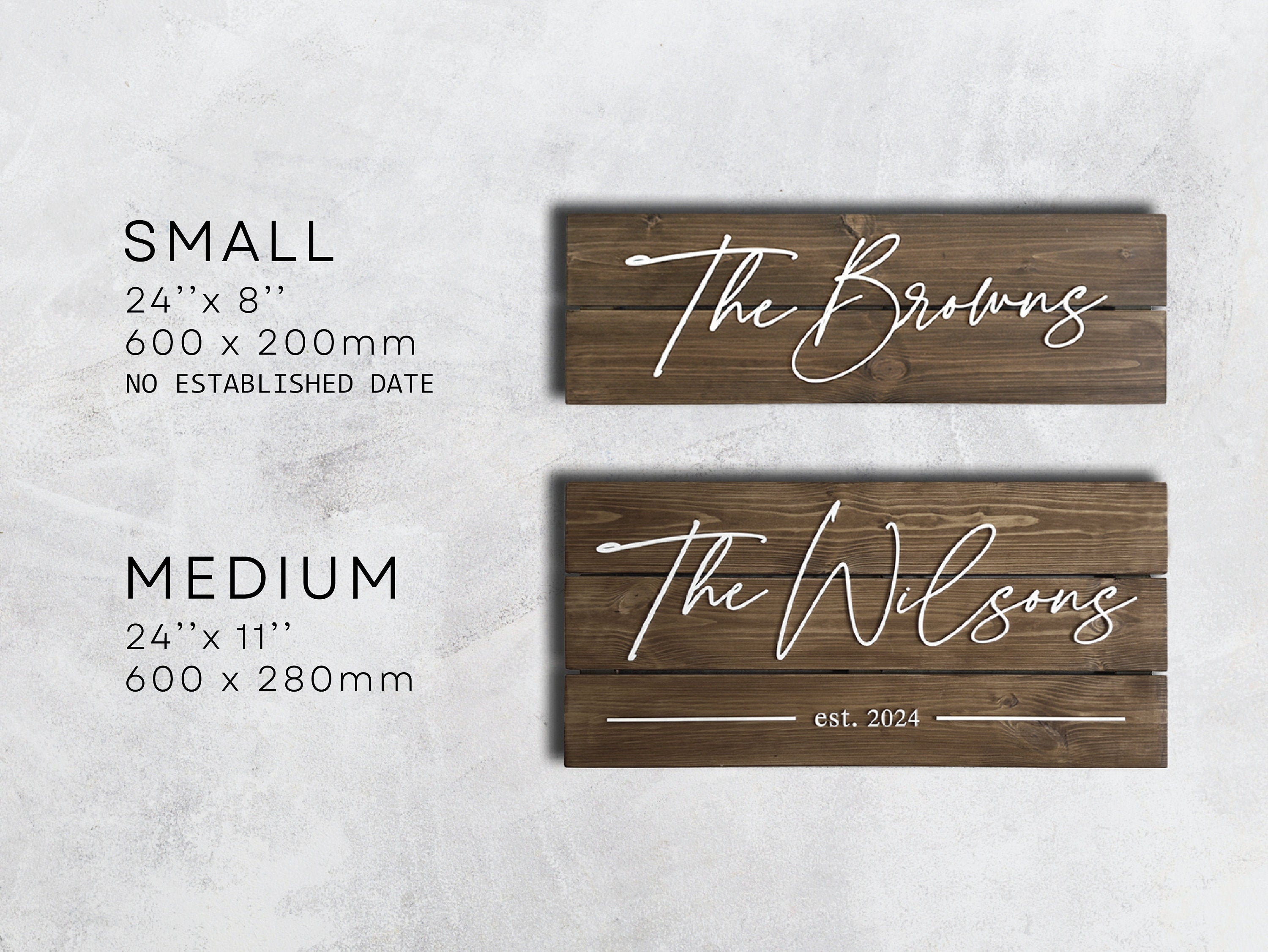 Personalized Family Name Sign - Home Wall Decor