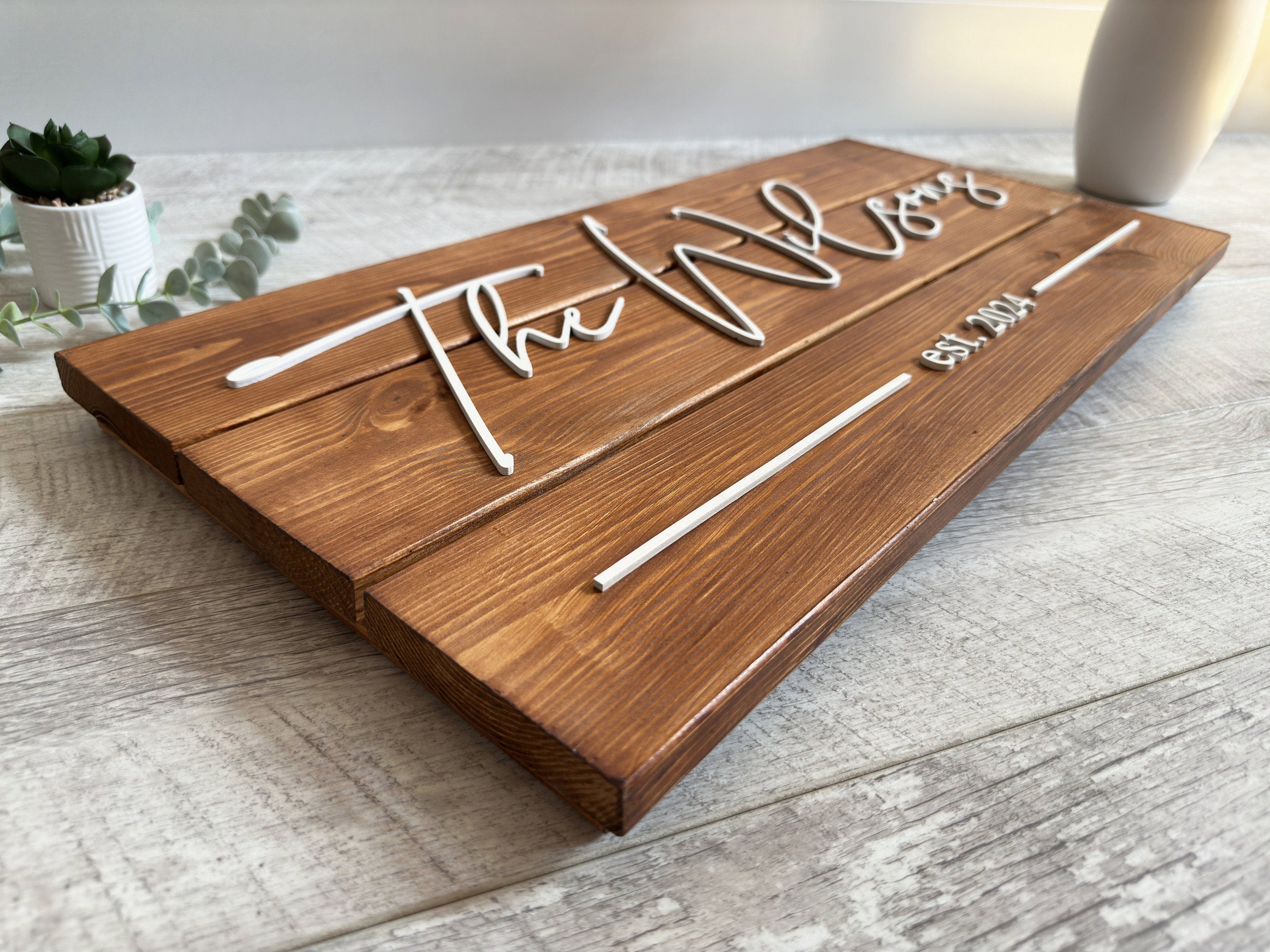 Personalized Family Name Sign - Home Wall Decor