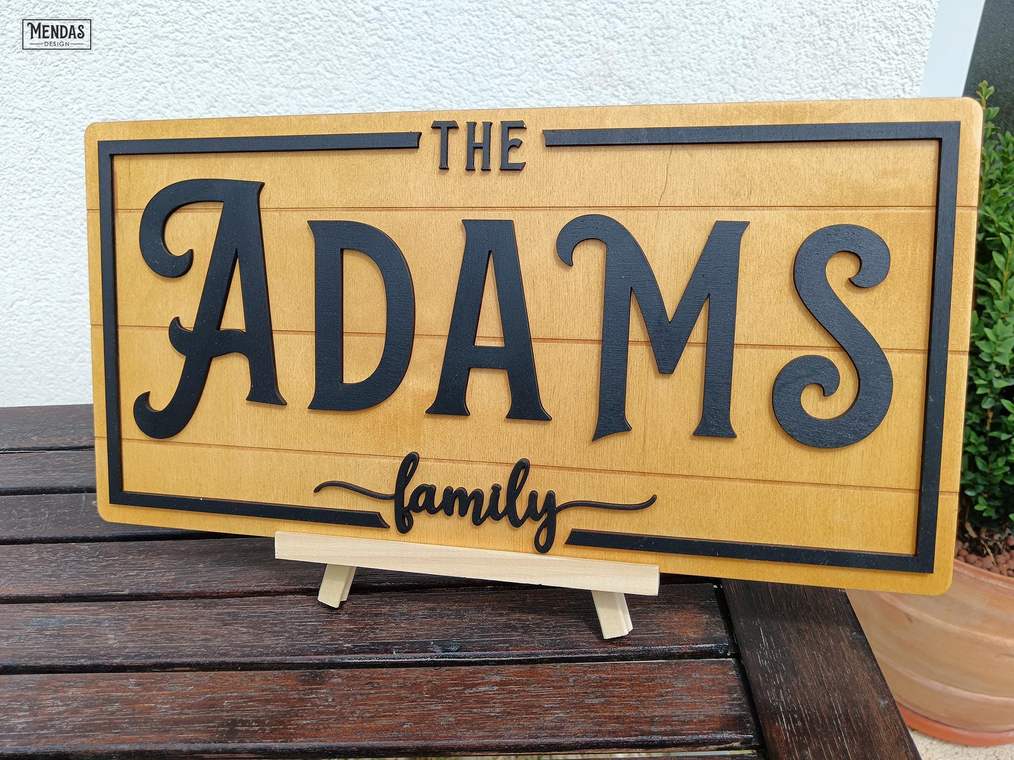Personalized Family Name Sign - Personalized Birthday Gift