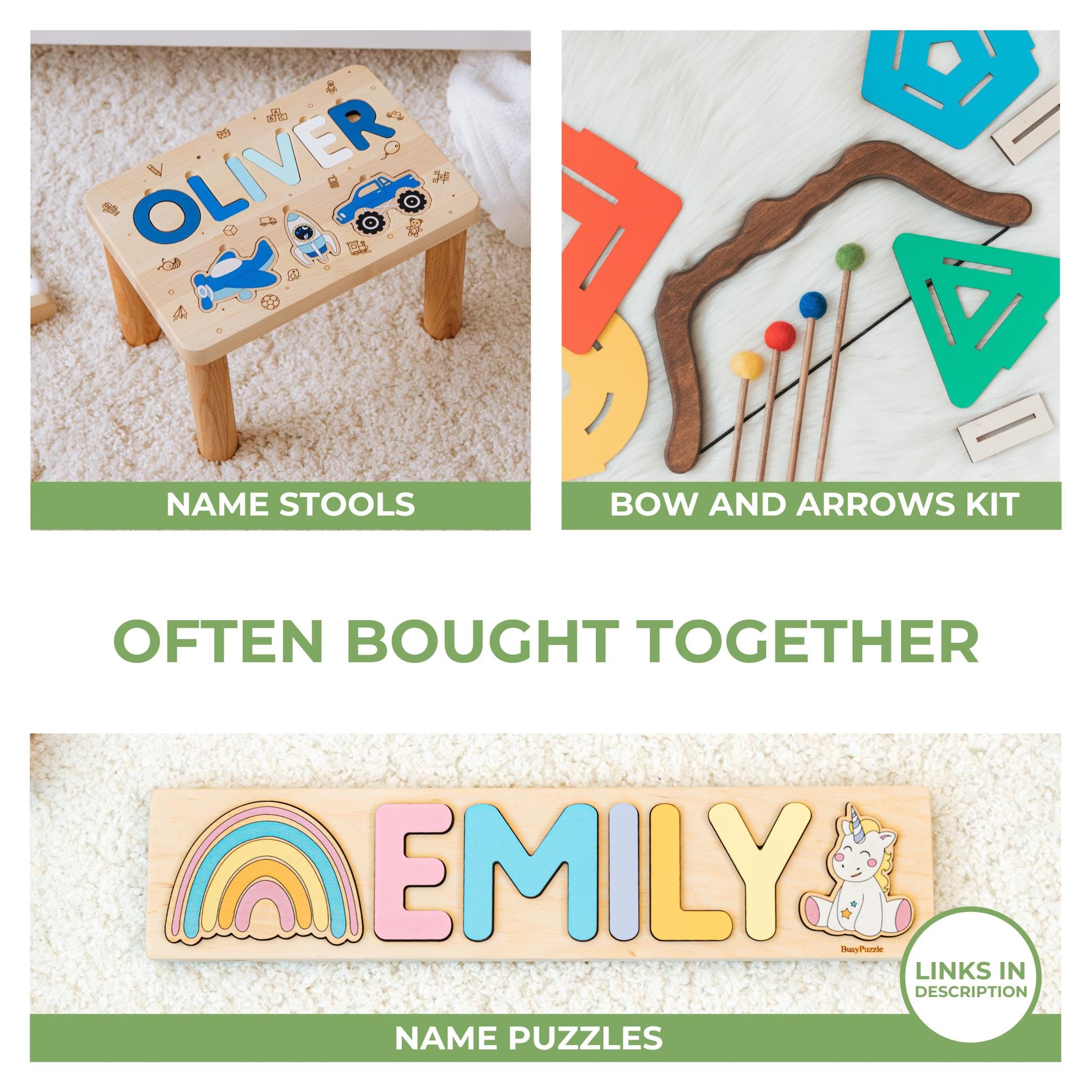 Colorful Name Signs - Wooden Nursery Name Sign
