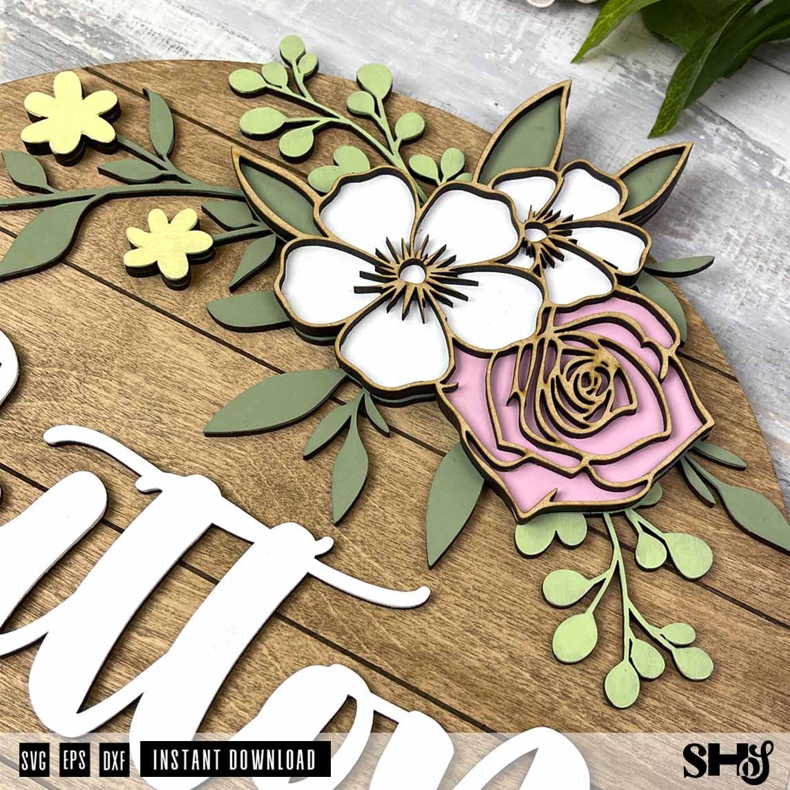 3D Flower Nursery Name Sign - Girl Nursery Décor