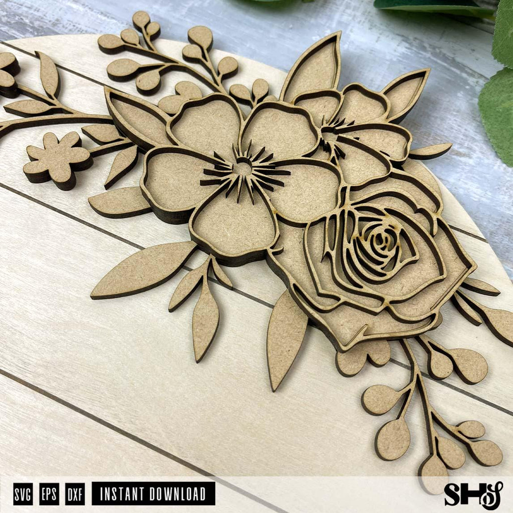 3D Flower Nursery Name Sign - Girl Nursery Décor