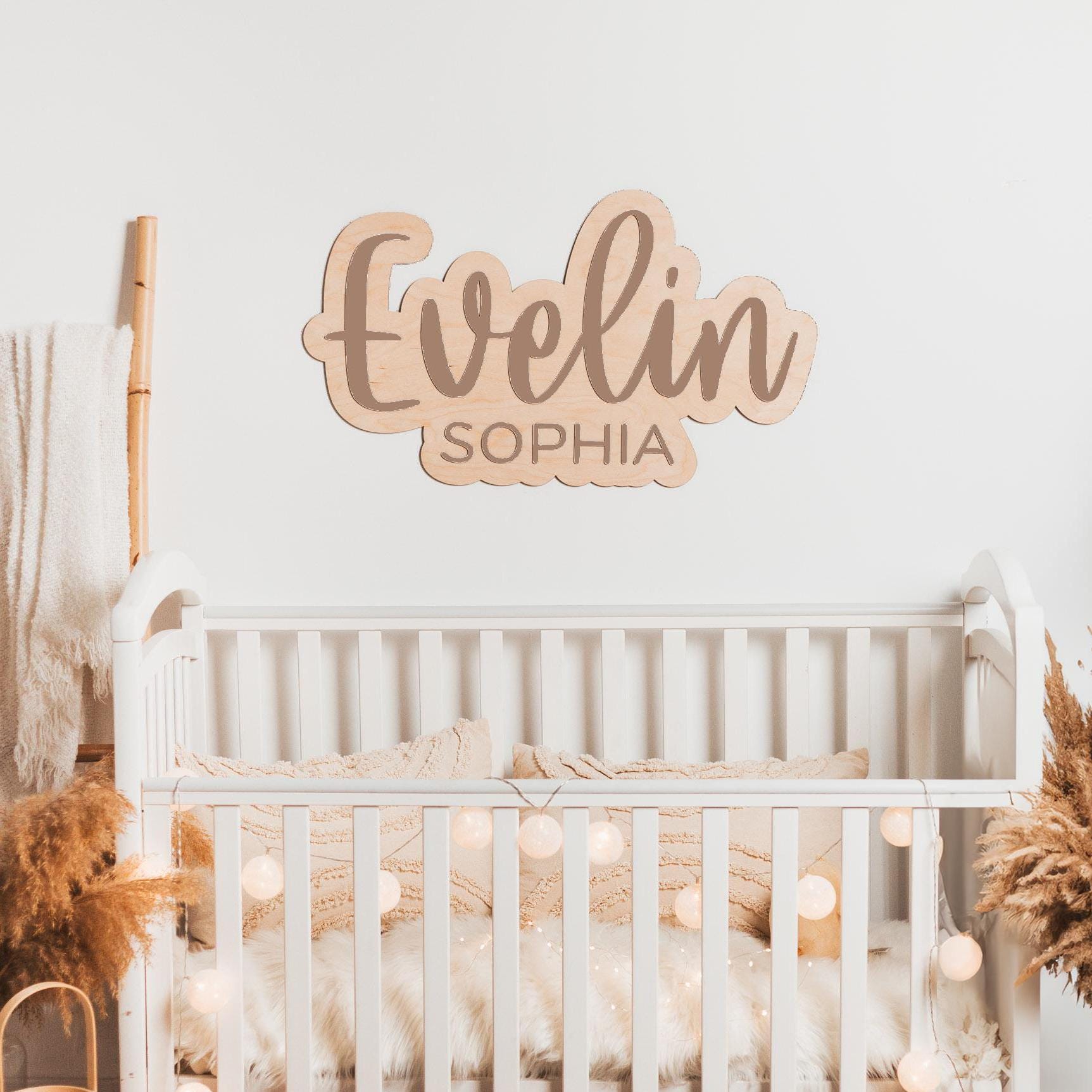 Colorful Name Signs - Wooden Nursery Name Sign