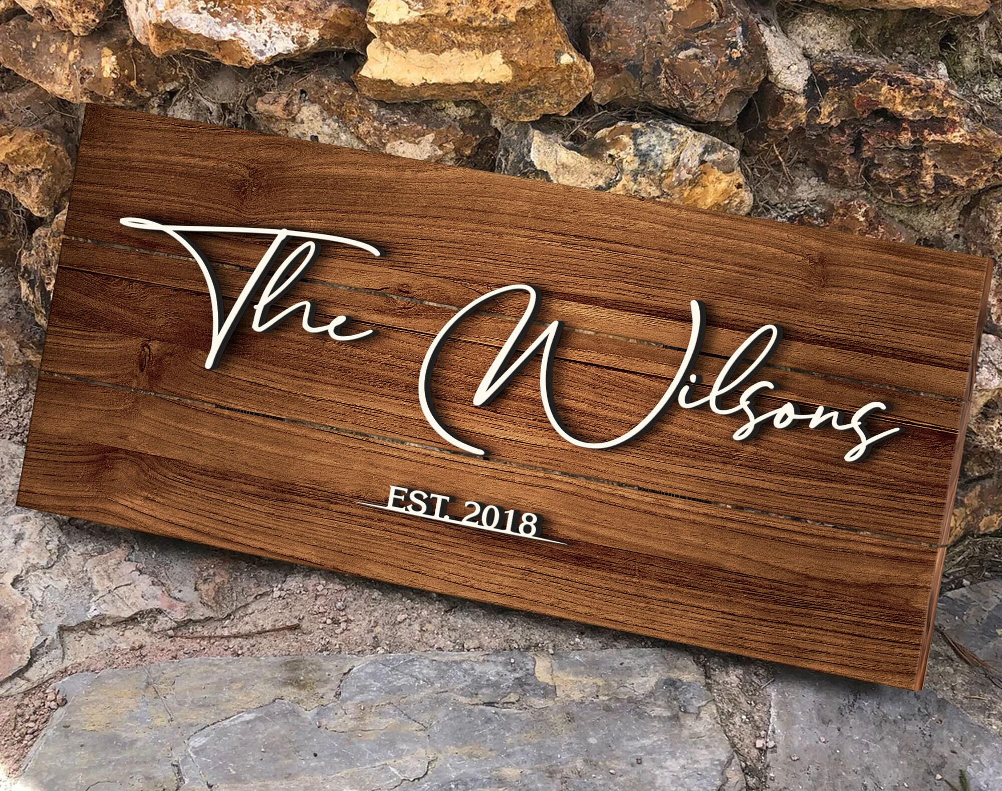 Personalized Family Name Sign - Last Name Pallet Sign