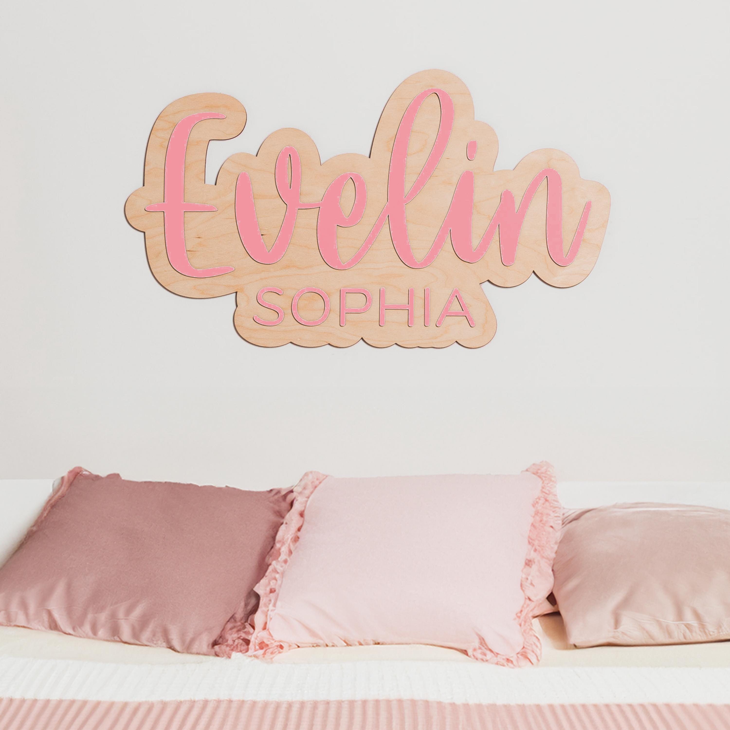 Colorful Name Signs - Wooden Nursery Name Sign