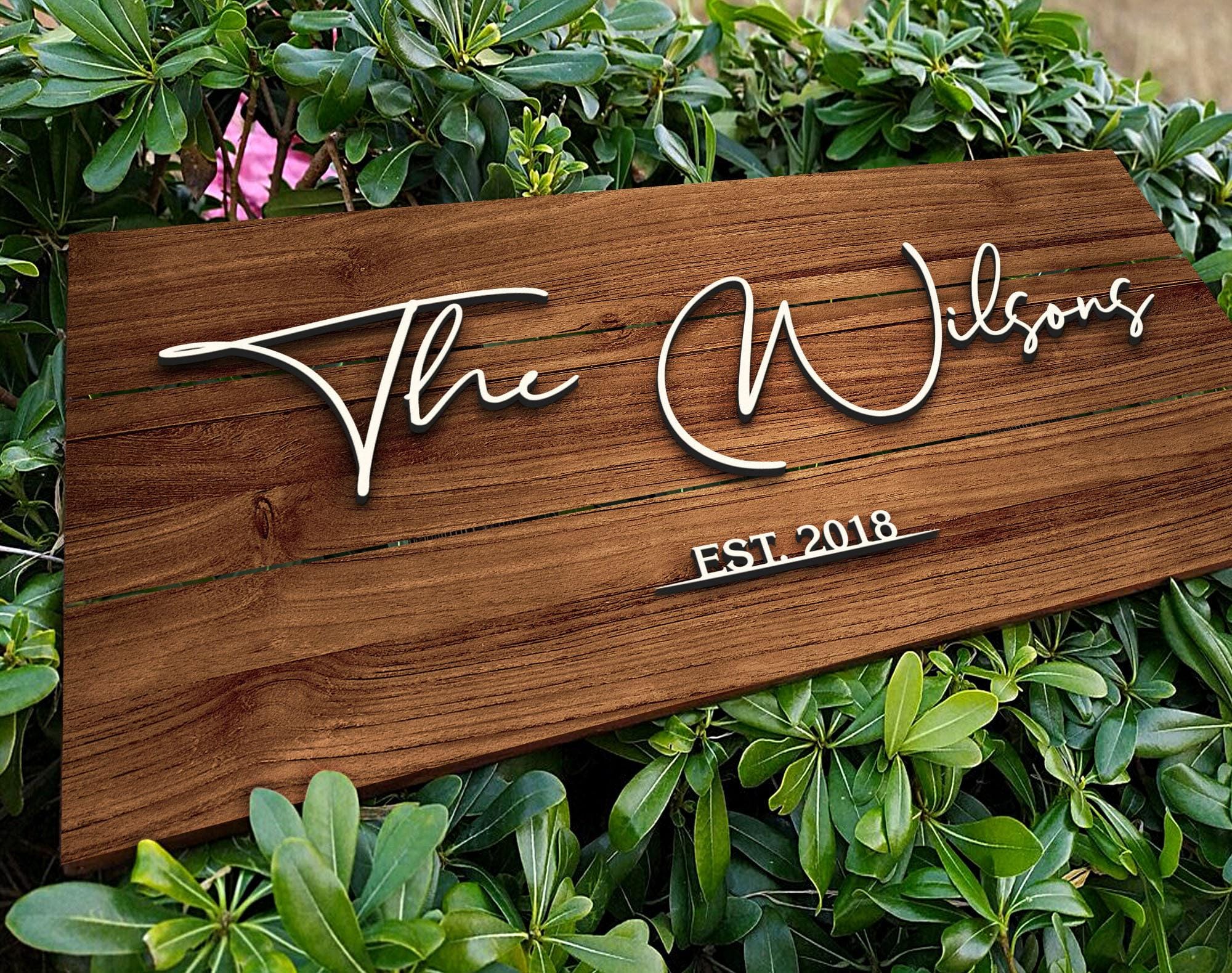Personalized Family Name Sign - Last Name Pallet Sign