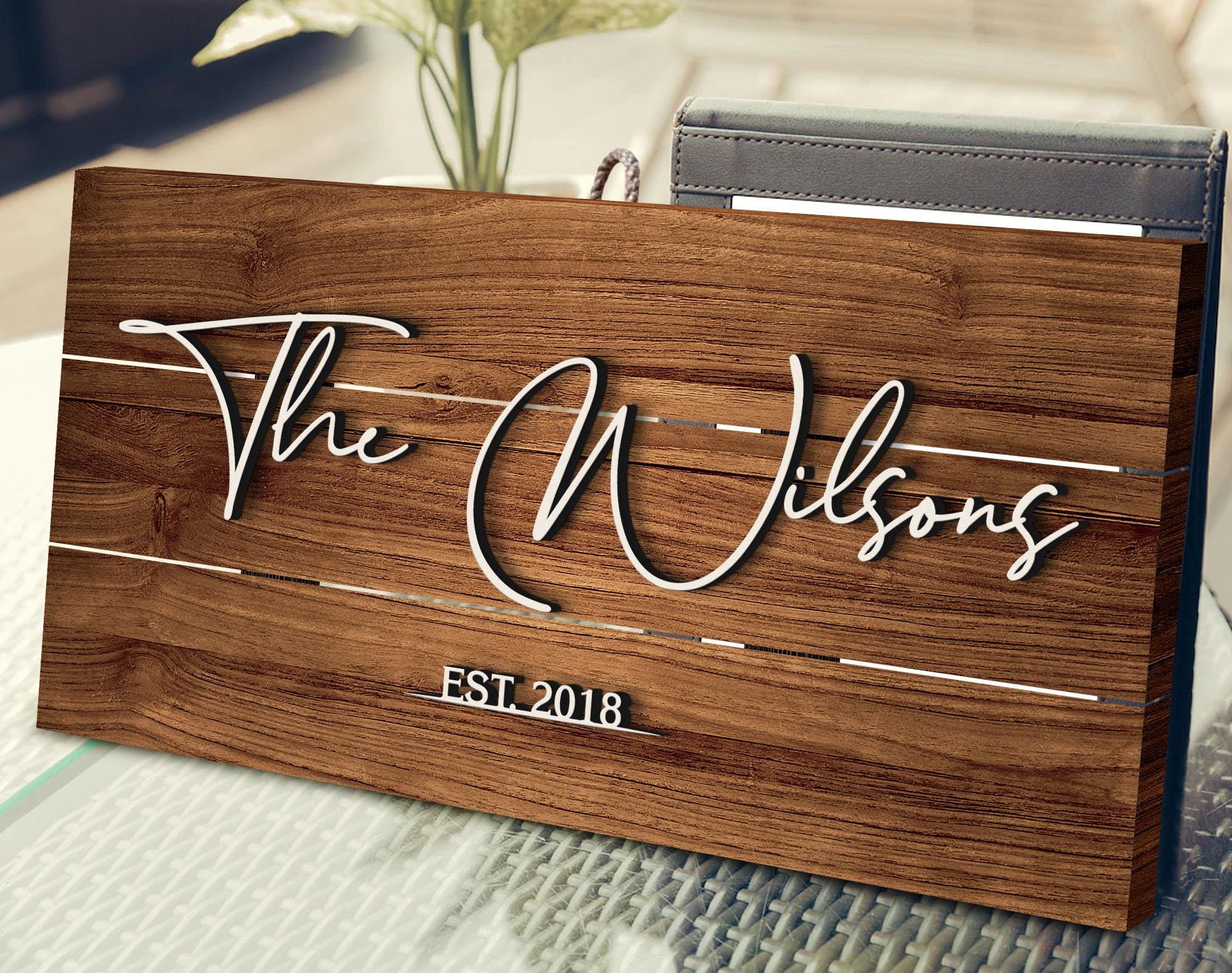 Personalized Family Name Sign - Last Name Pallet Sign