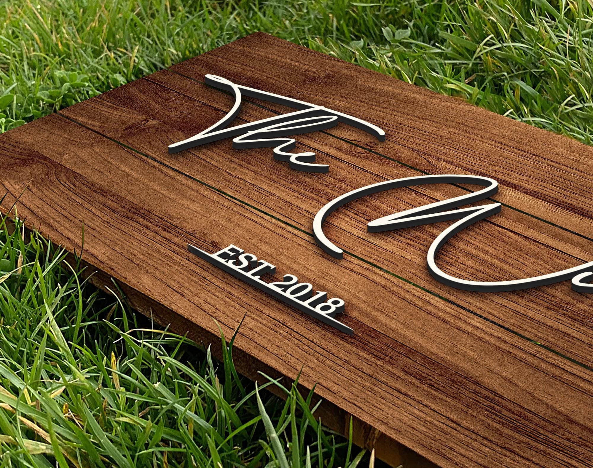 Personalized Family Name Sign - Last Name Pallet Sign