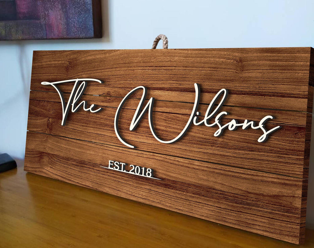 Personalized Family Name Sign - Last Name Pallet Sign