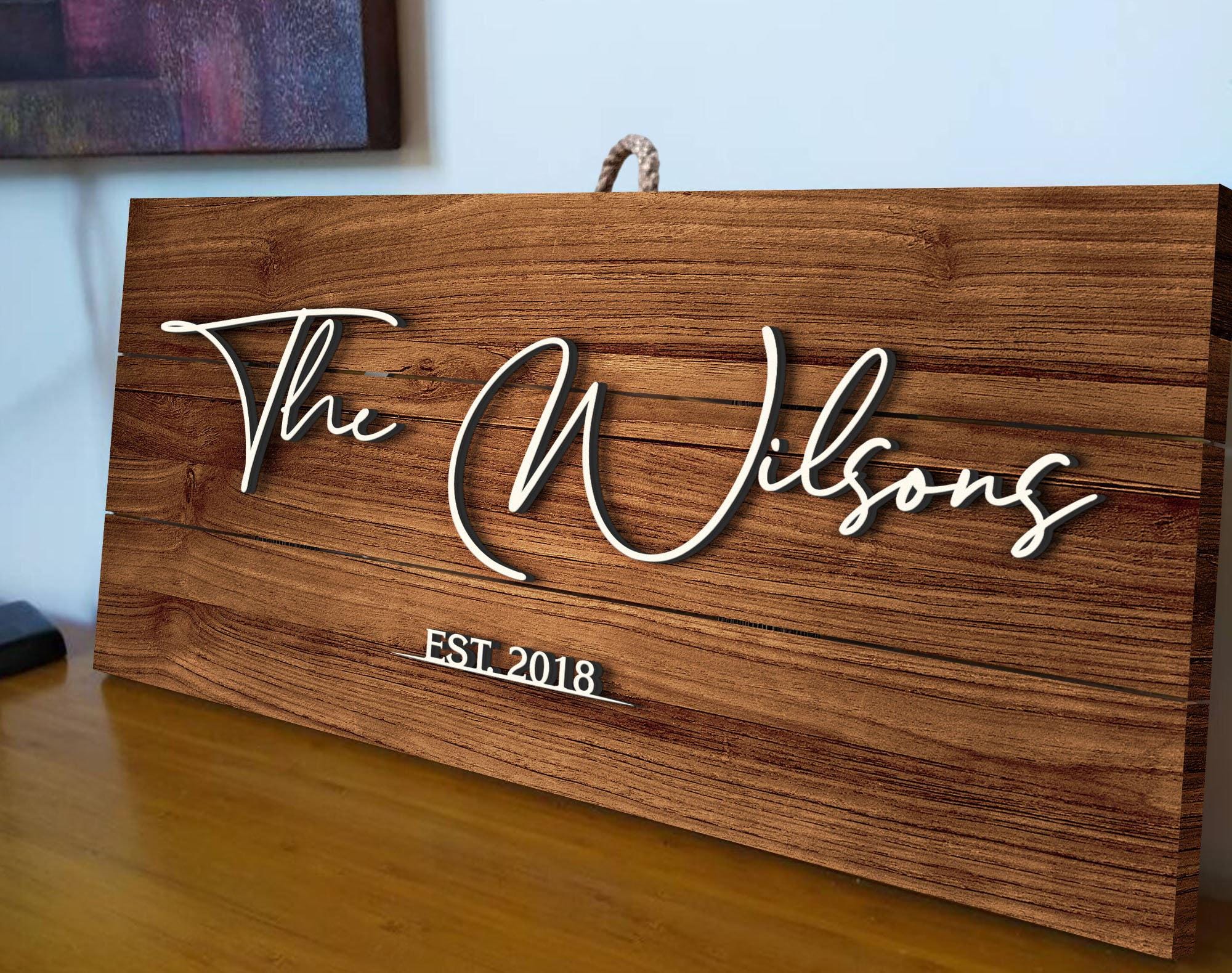 Personalized Family Name Sign - Last Name Pallet Sign