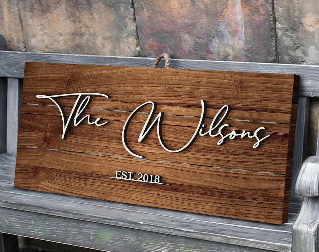 Personalized Family Name Sign - Last Name Pallet Sign
