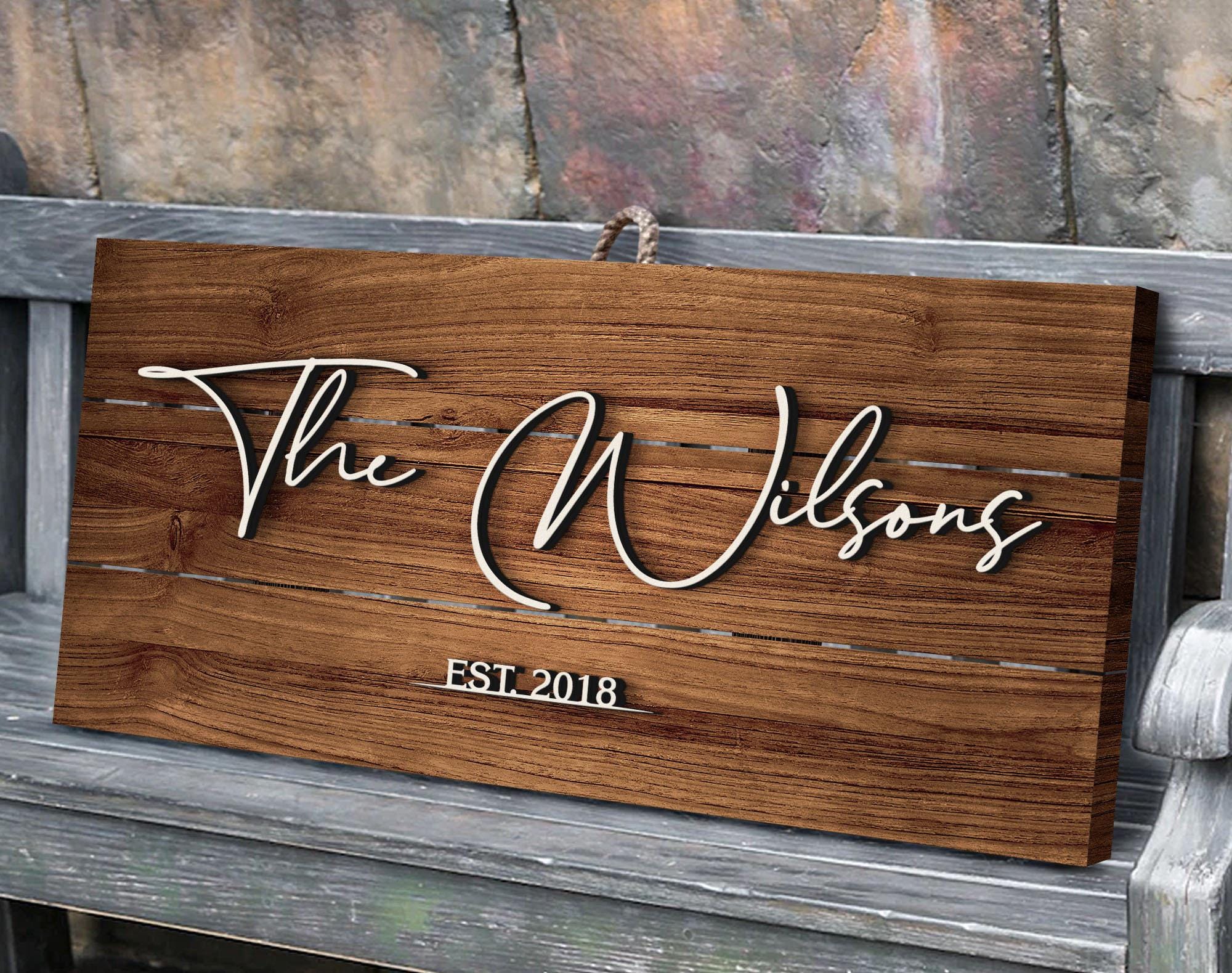 Personalized Family Name Sign - Last Name Pallet Sign
