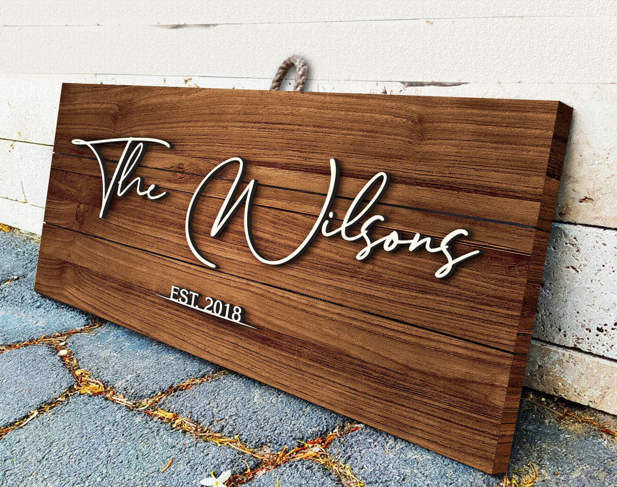 Personalized Family Name Sign - Last Name Pallet Sign