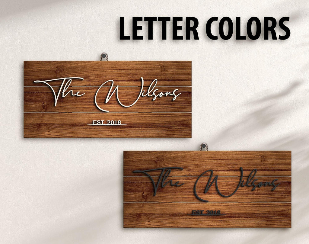 Personalized Family Name Sign - Last Name Pallet Sign