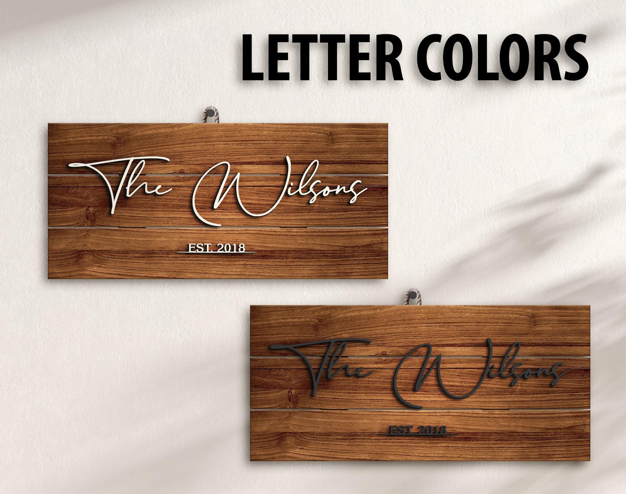 Personalized Family Name Sign - Last Name Pallet Sign